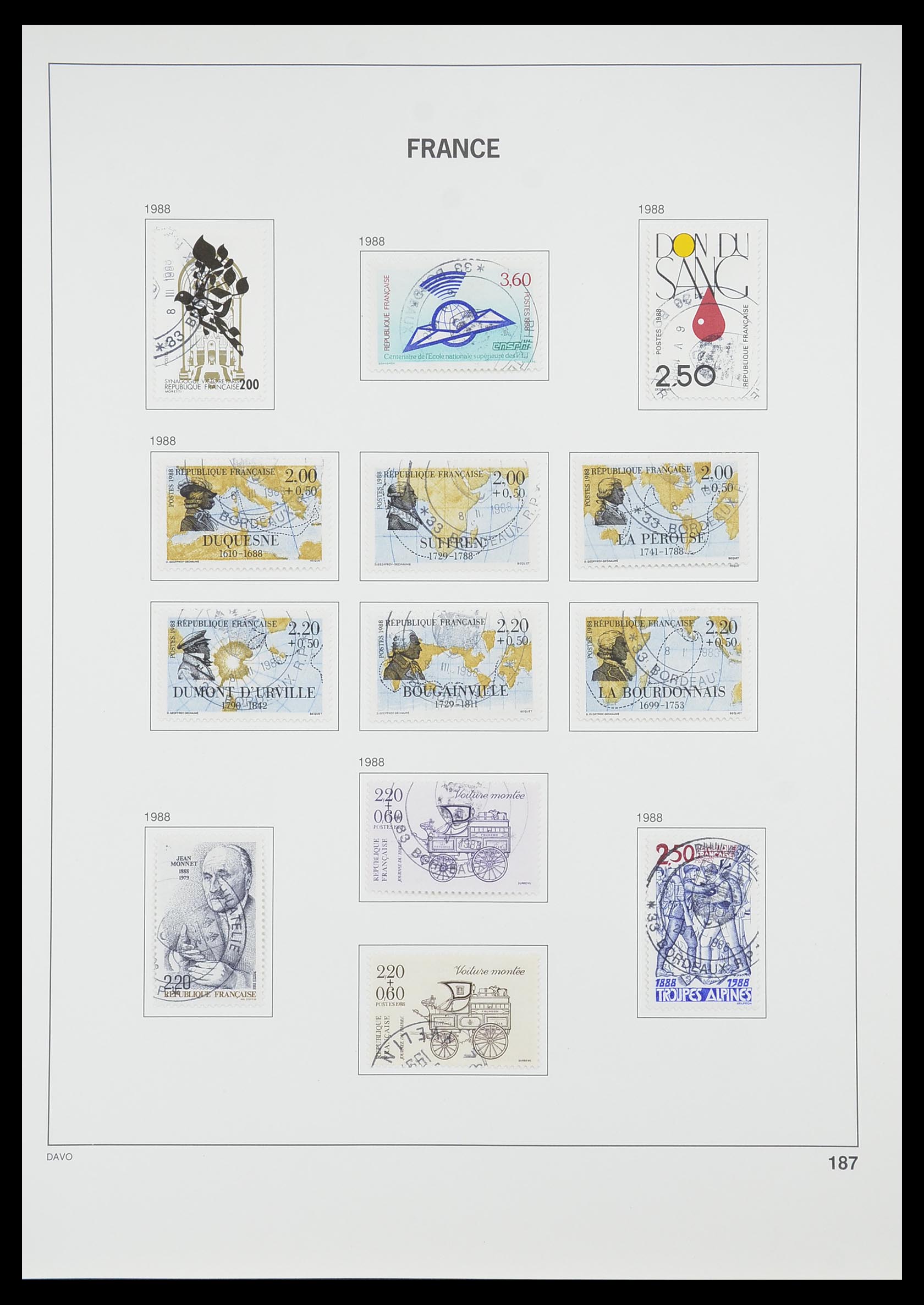 33819 195 - Postzegelverzameling 33819 Frankrijk 1849-1988.