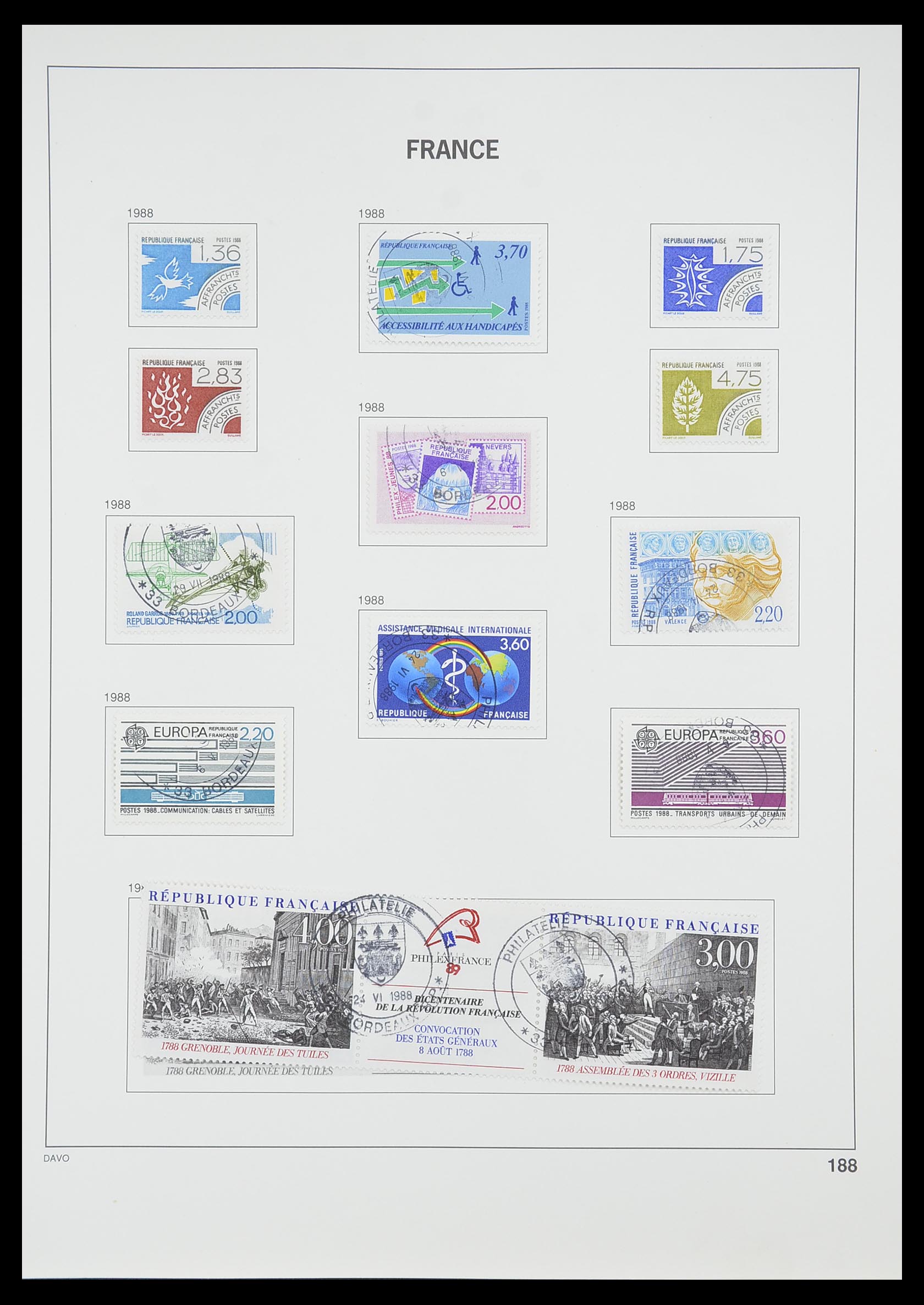 33819 196 - Postzegelverzameling 33819 Frankrijk 1849-1988.