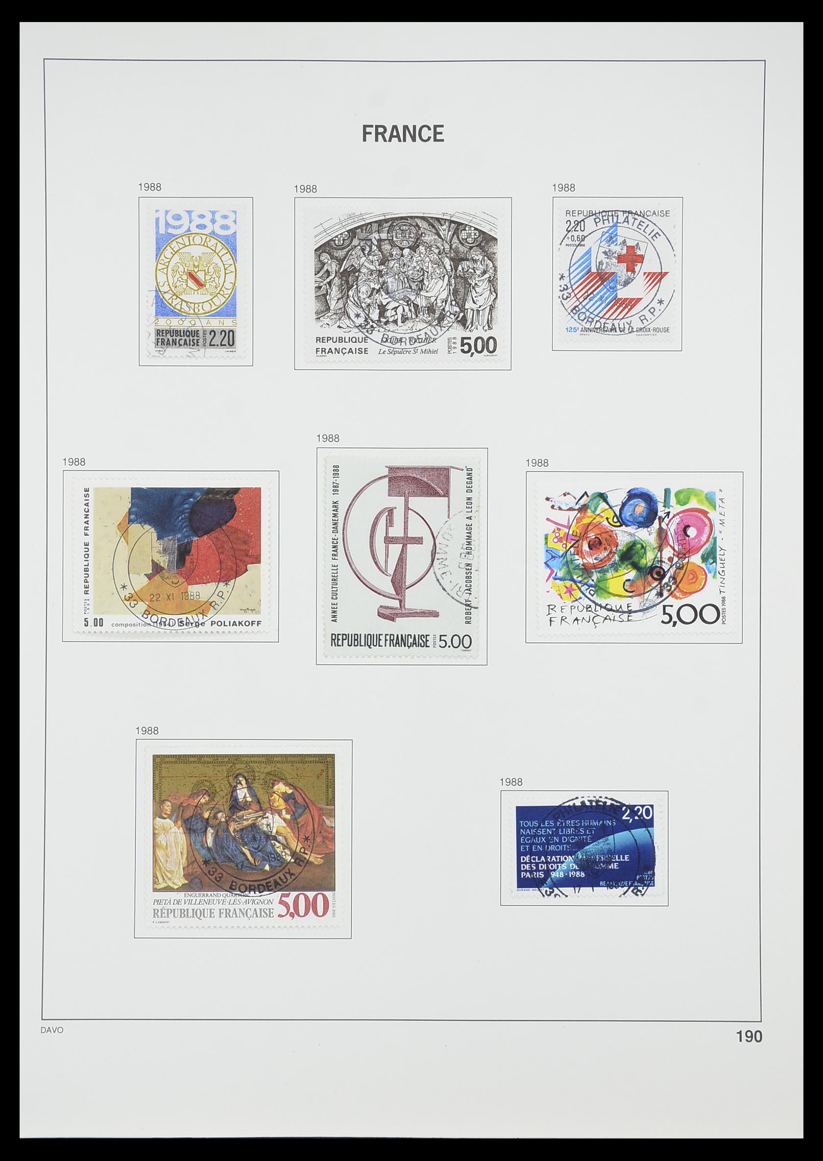 33819 198 - Postzegelverzameling 33819 Frankrijk 1849-1988.