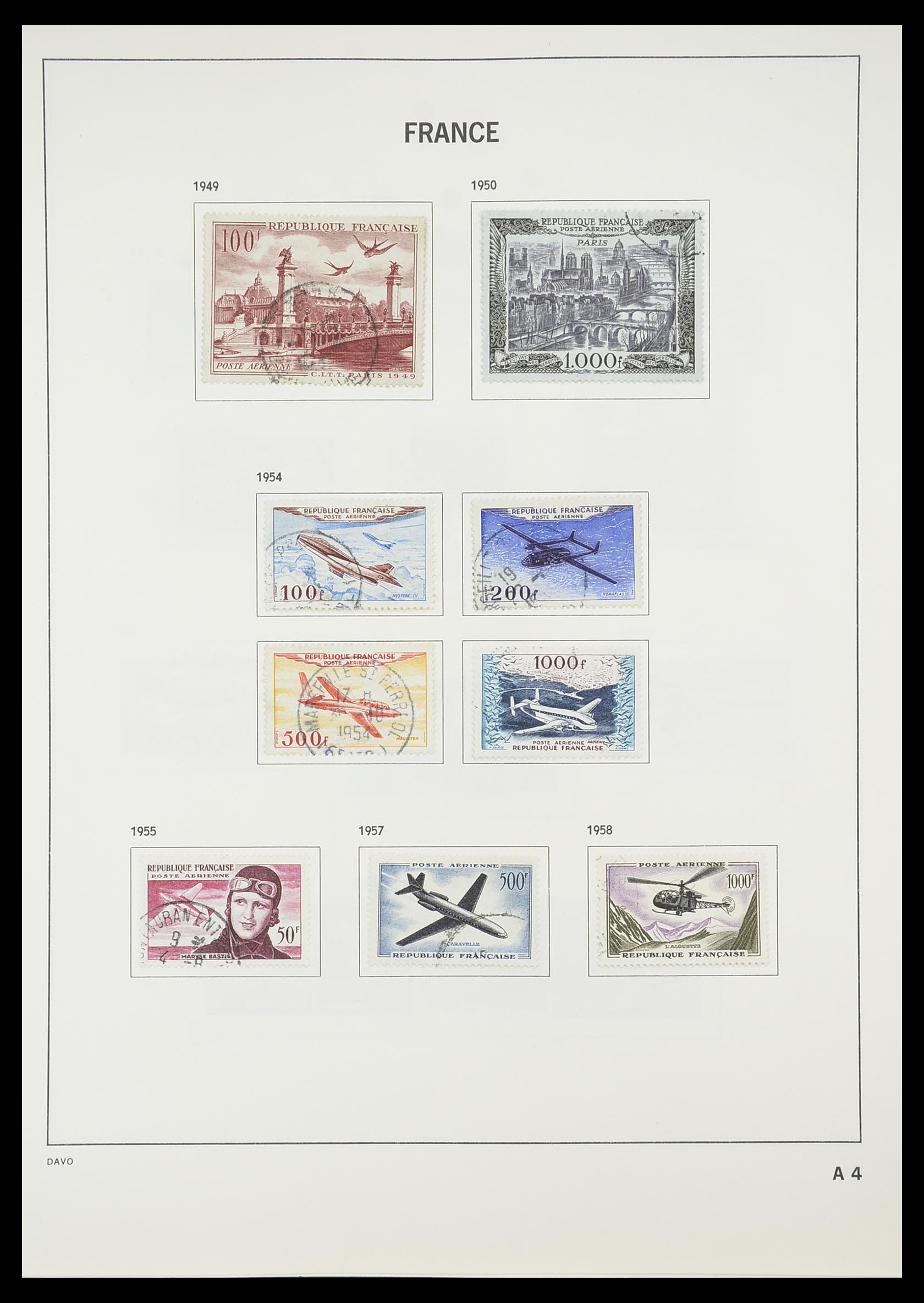 33819 202 - Postzegelverzameling 33819 Frankrijk 1849-1988.