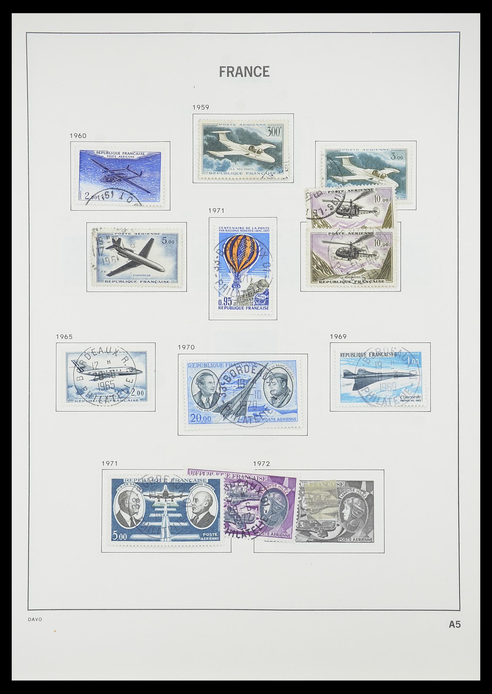 33819 203 - Postzegelverzameling 33819 Frankrijk 1849-1988.