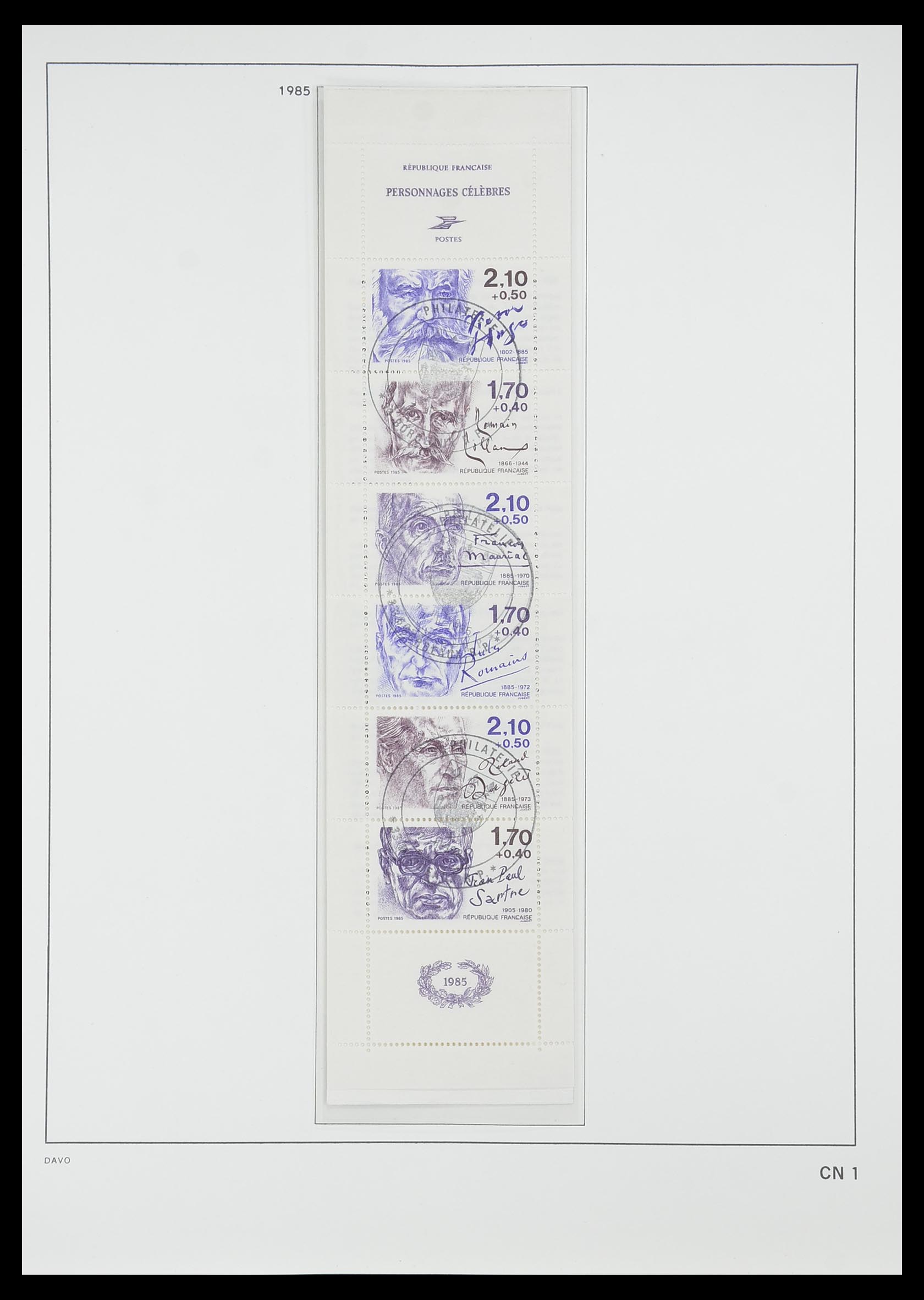 33819 206 - Postzegelverzameling 33819 Frankrijk 1849-1988.
