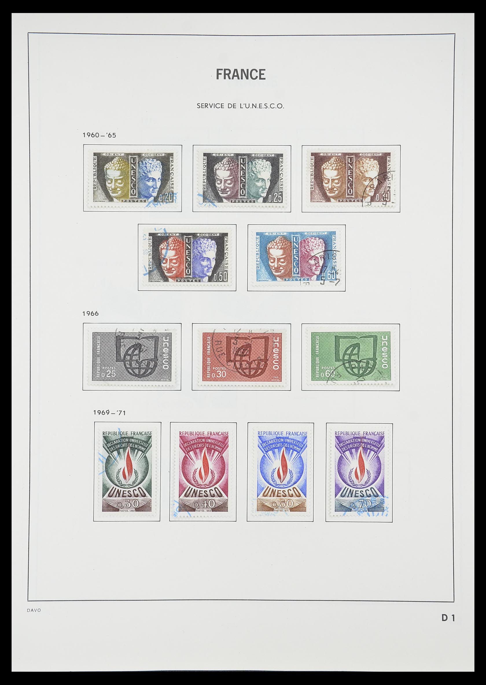 33819 215 - Postzegelverzameling 33819 Frankrijk 1849-1988.