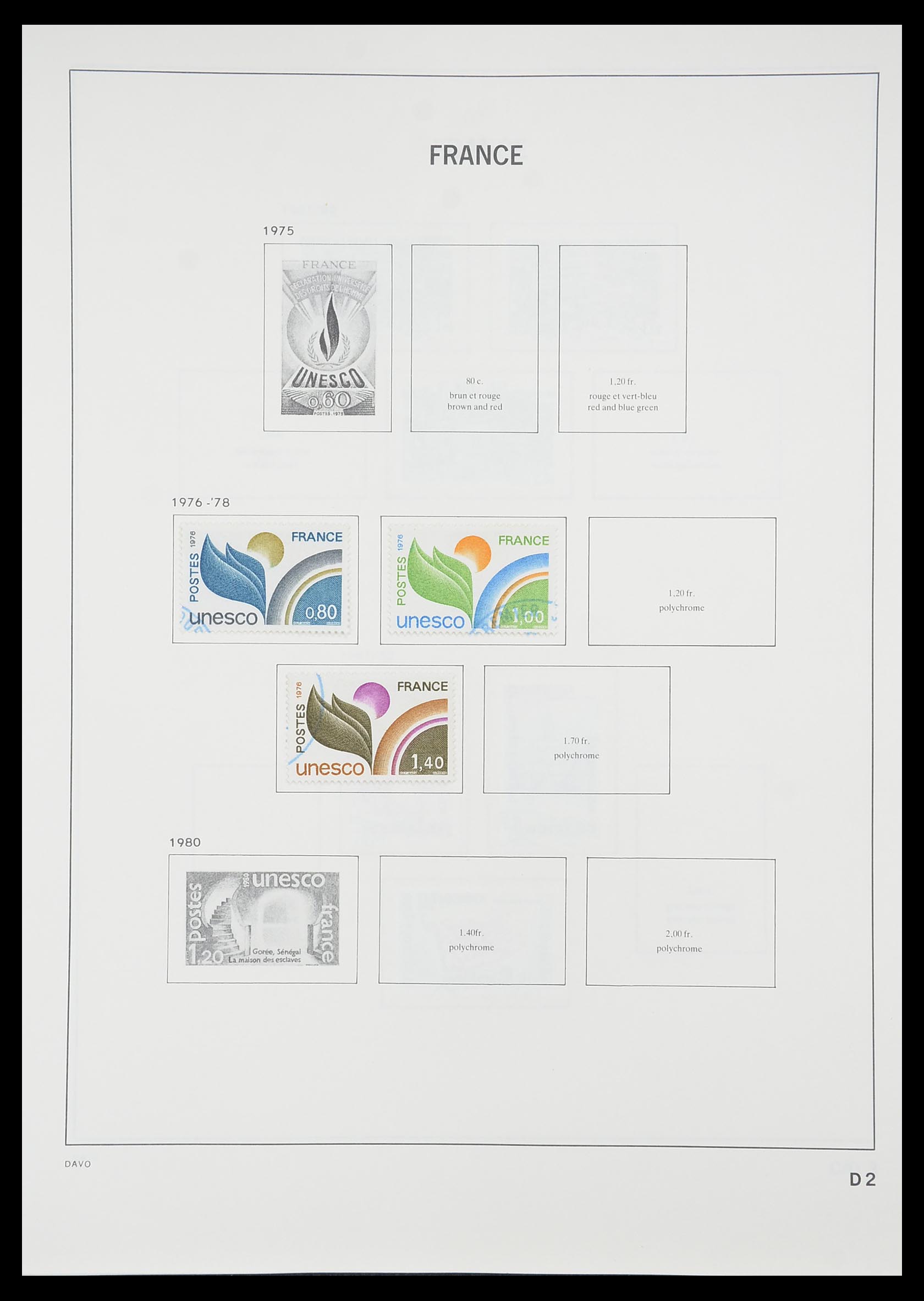33819 216 - Postzegelverzameling 33819 Frankrijk 1849-1988.