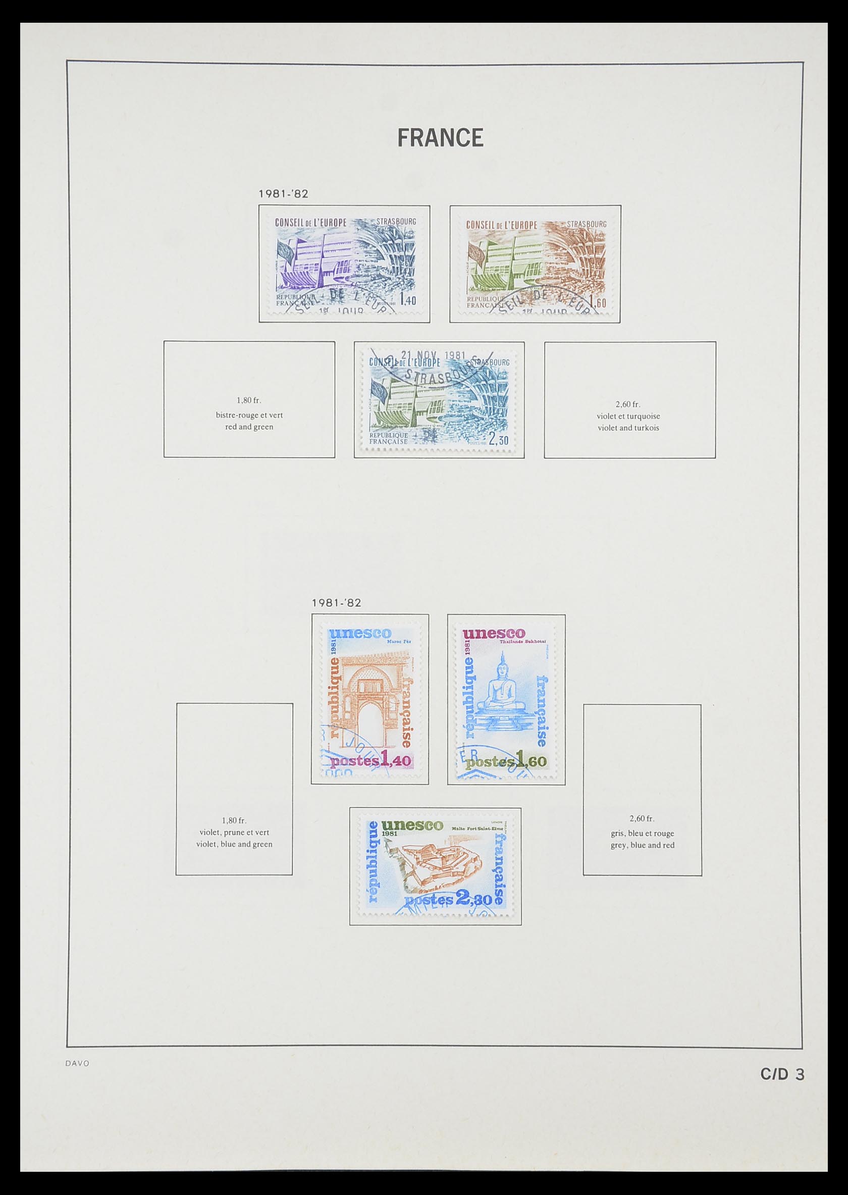 33819 217 - Postzegelverzameling 33819 Frankrijk 1849-1988.