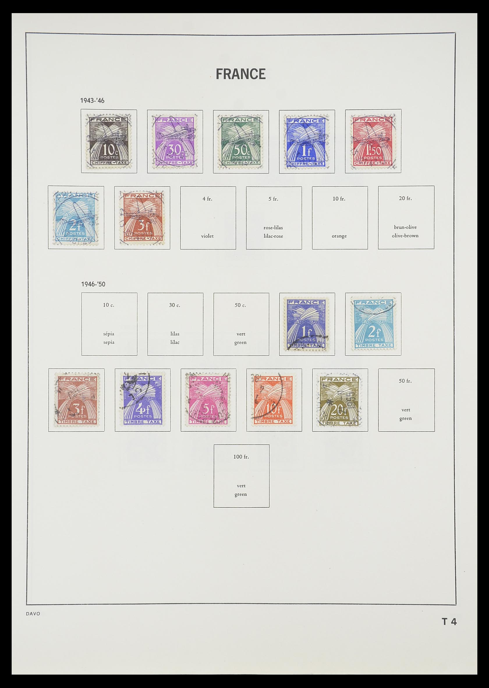 33819 221 - Postzegelverzameling 33819 Frankrijk 1849-1988.