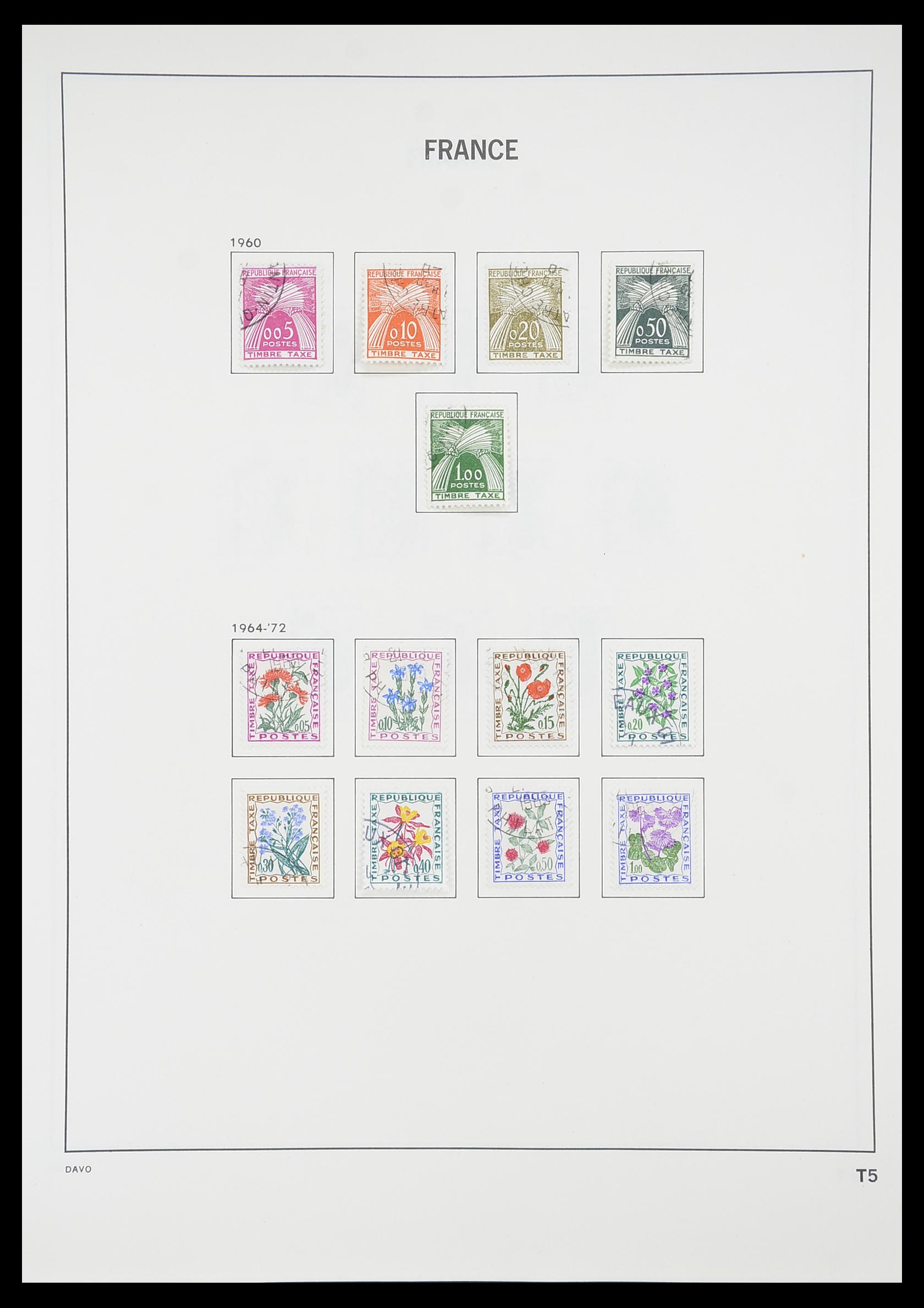 33819 222 - Postzegelverzameling 33819 Frankrijk 1849-1988.
