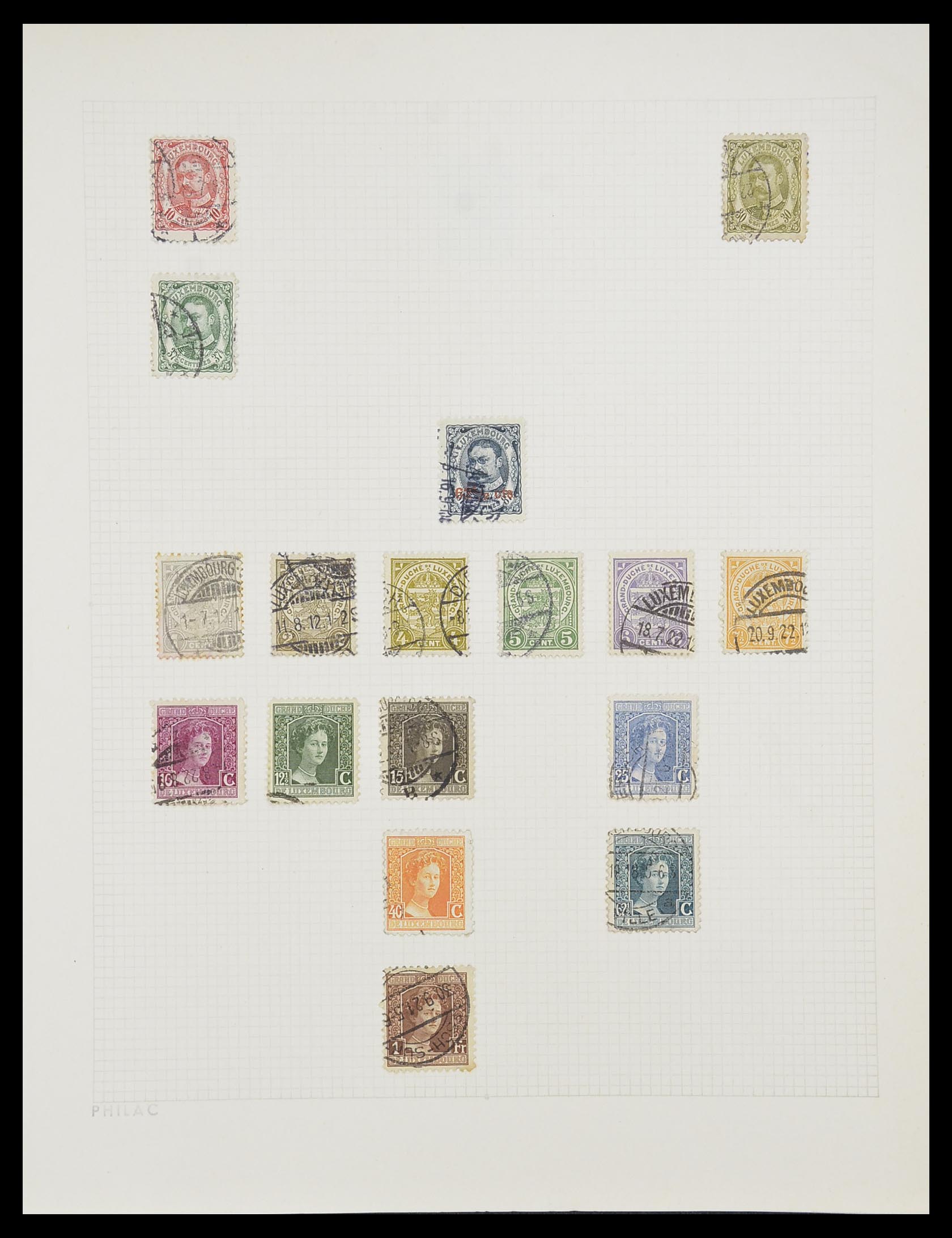 33820 004 - Postzegelverzameling 33820 Luxemburg 1880-2000.