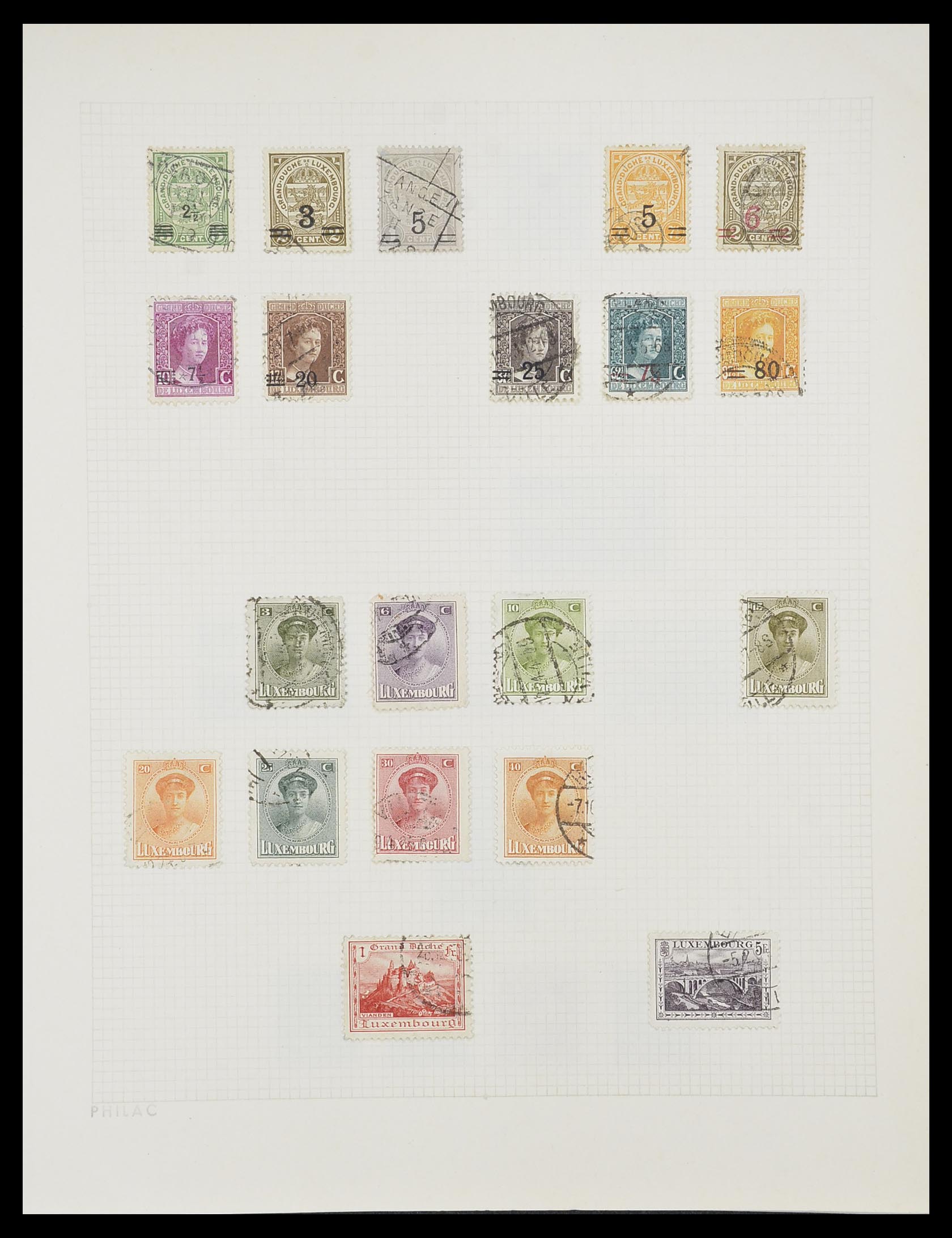 33820 006 - Postzegelverzameling 33820 Luxemburg 1880-2000.