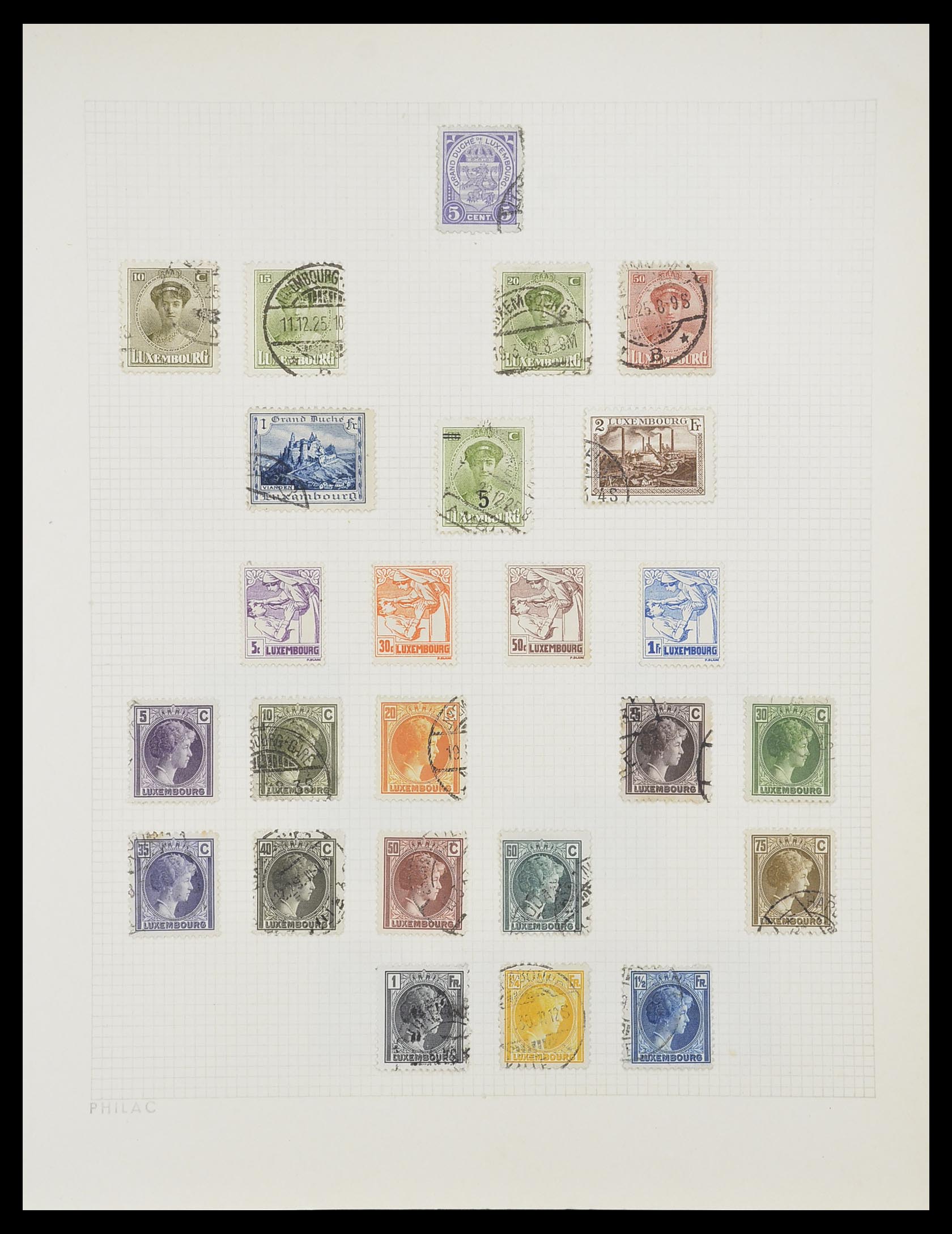 33820 008 - Postzegelverzameling 33820 Luxemburg 1880-2000.