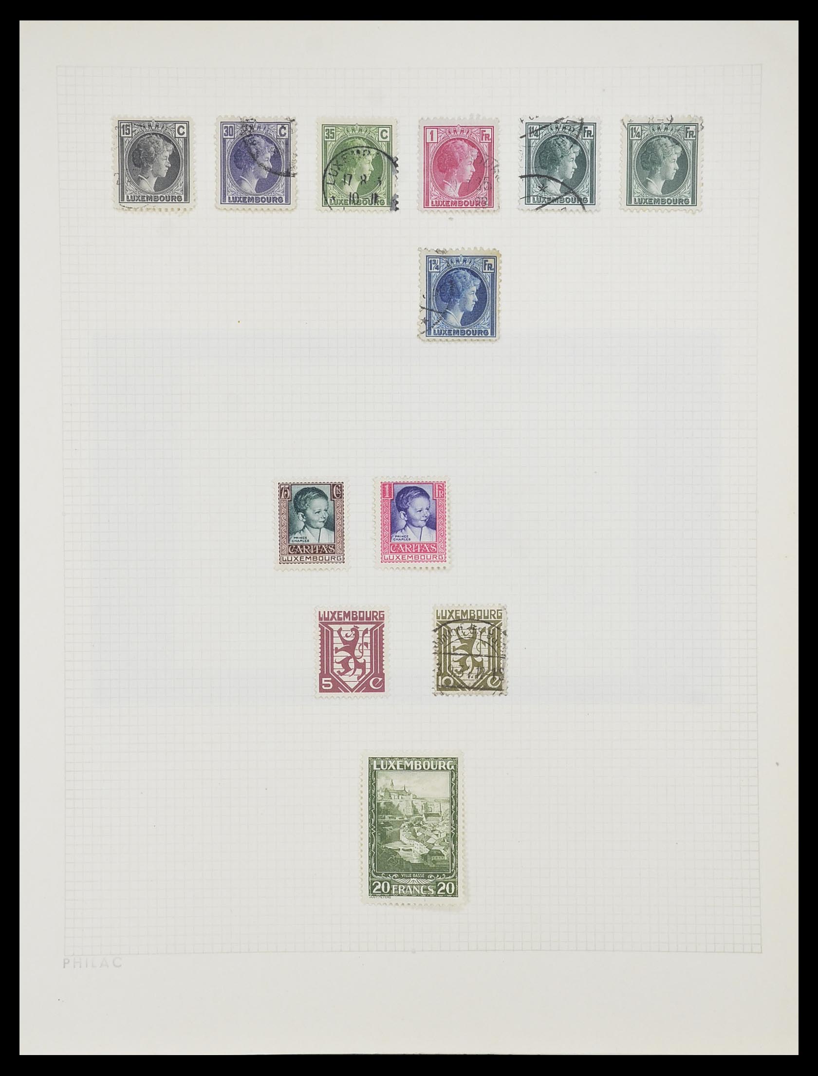 33820 011 - Postzegelverzameling 33820 Luxemburg 1880-2000.