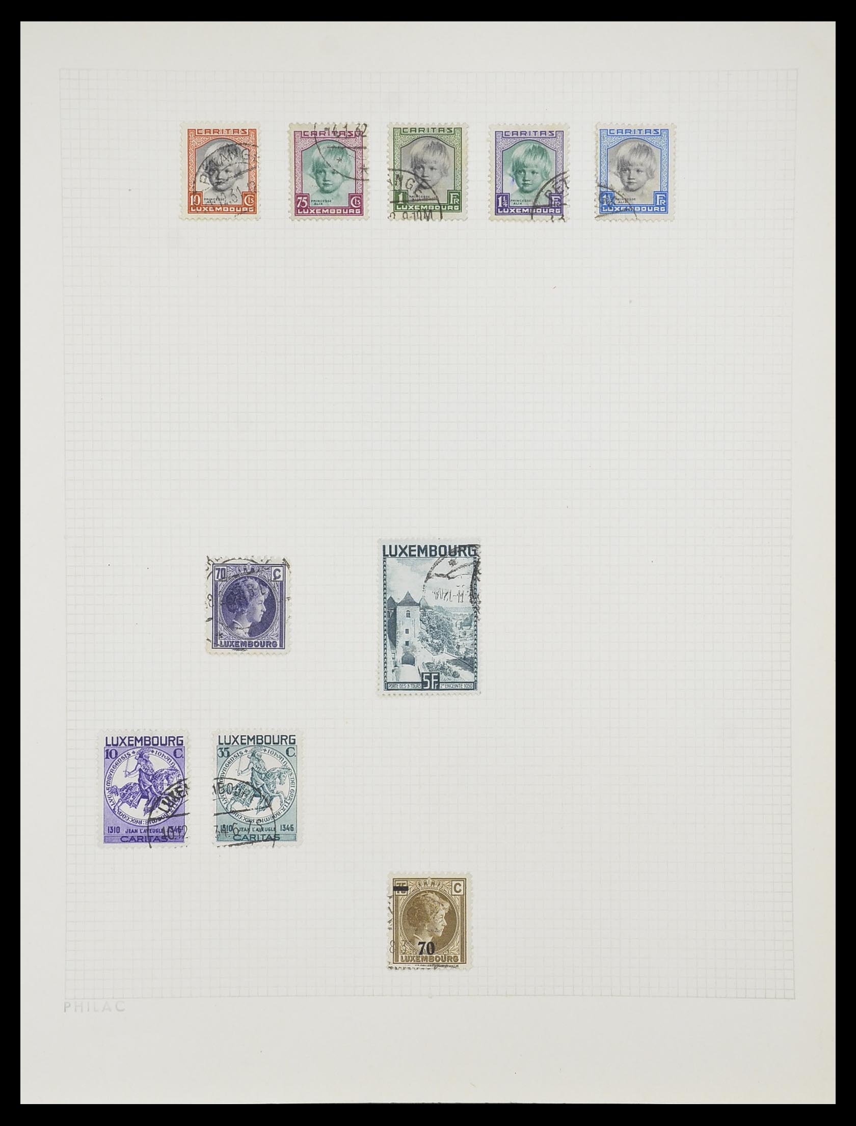 33820 013 - Postzegelverzameling 33820 Luxemburg 1880-2000.