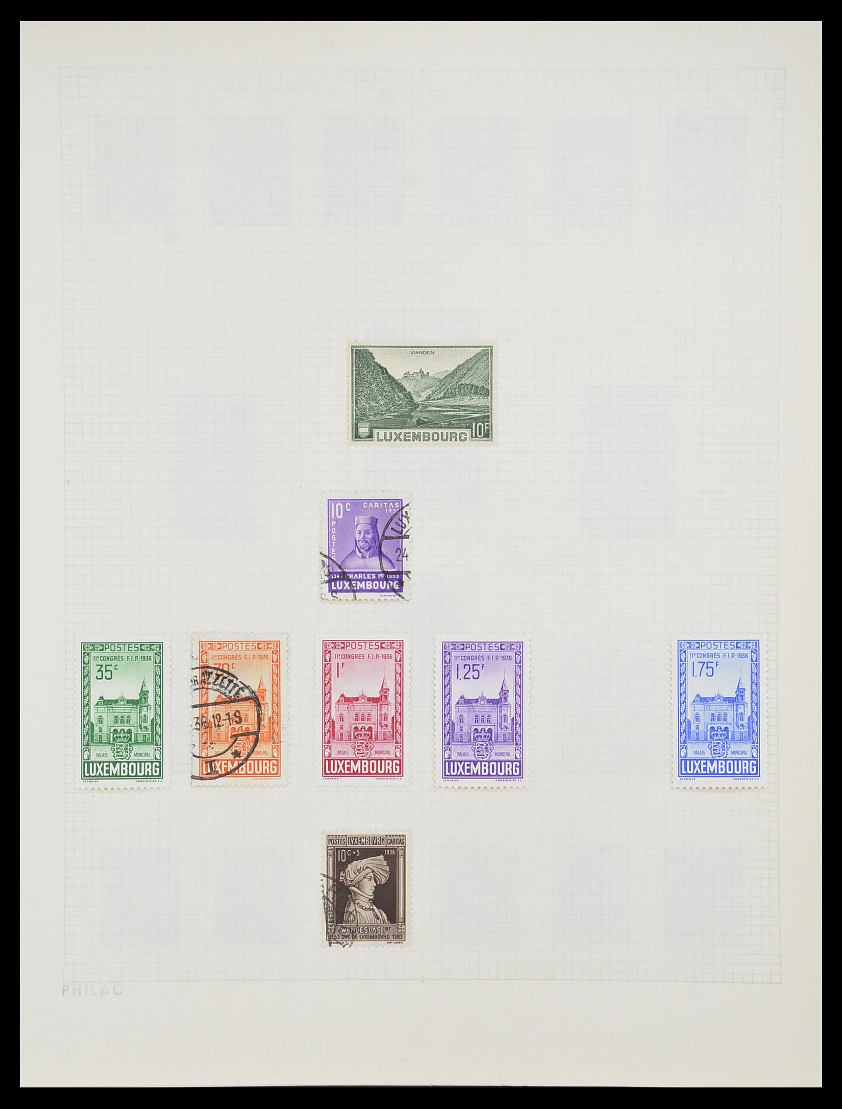33820 014 - Postzegelverzameling 33820 Luxemburg 1880-2000.