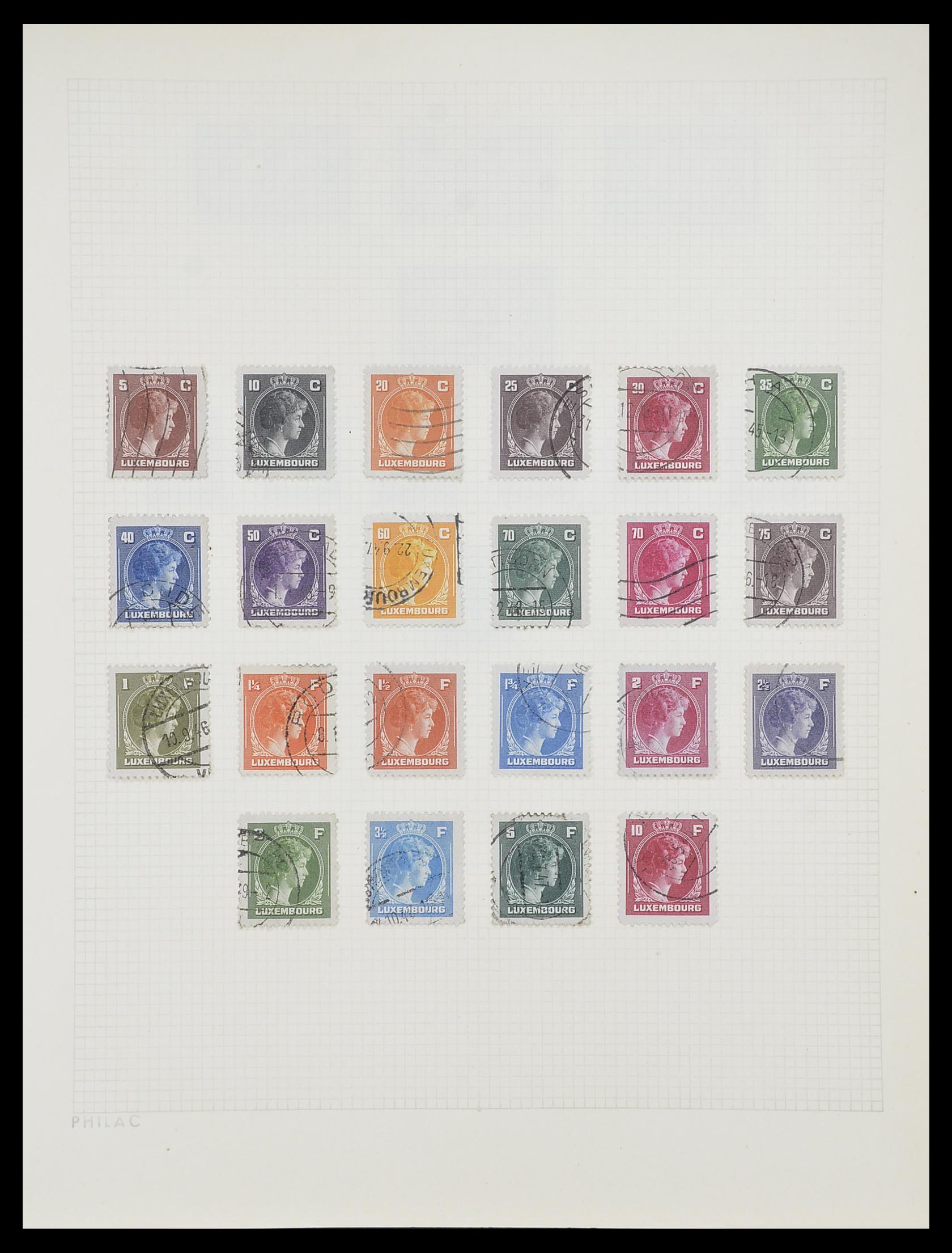 33820 017 - Postzegelverzameling 33820 Luxemburg 1880-2000.