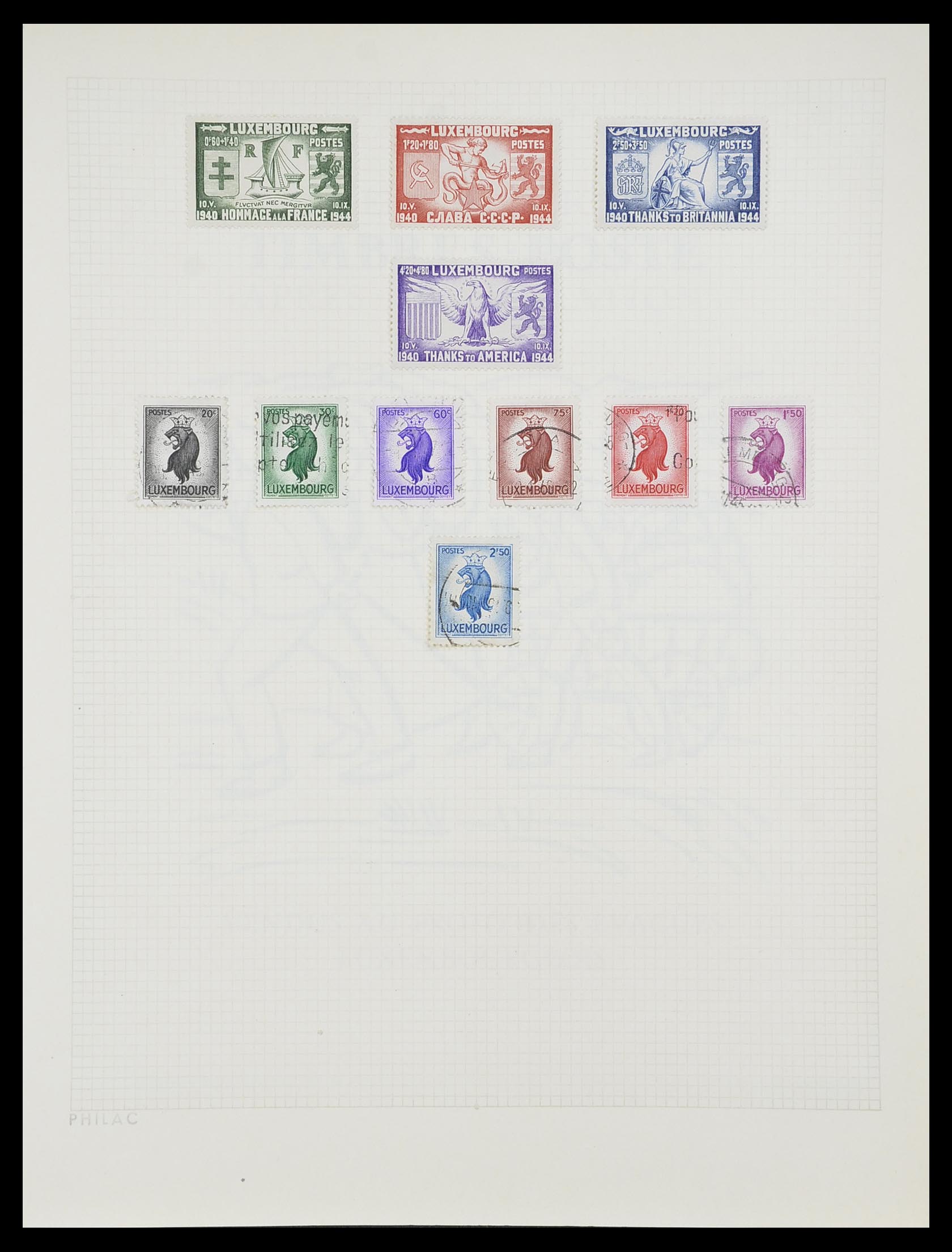 33820 018 - Stamp collection 33820 Luxembourg 1880-2000.