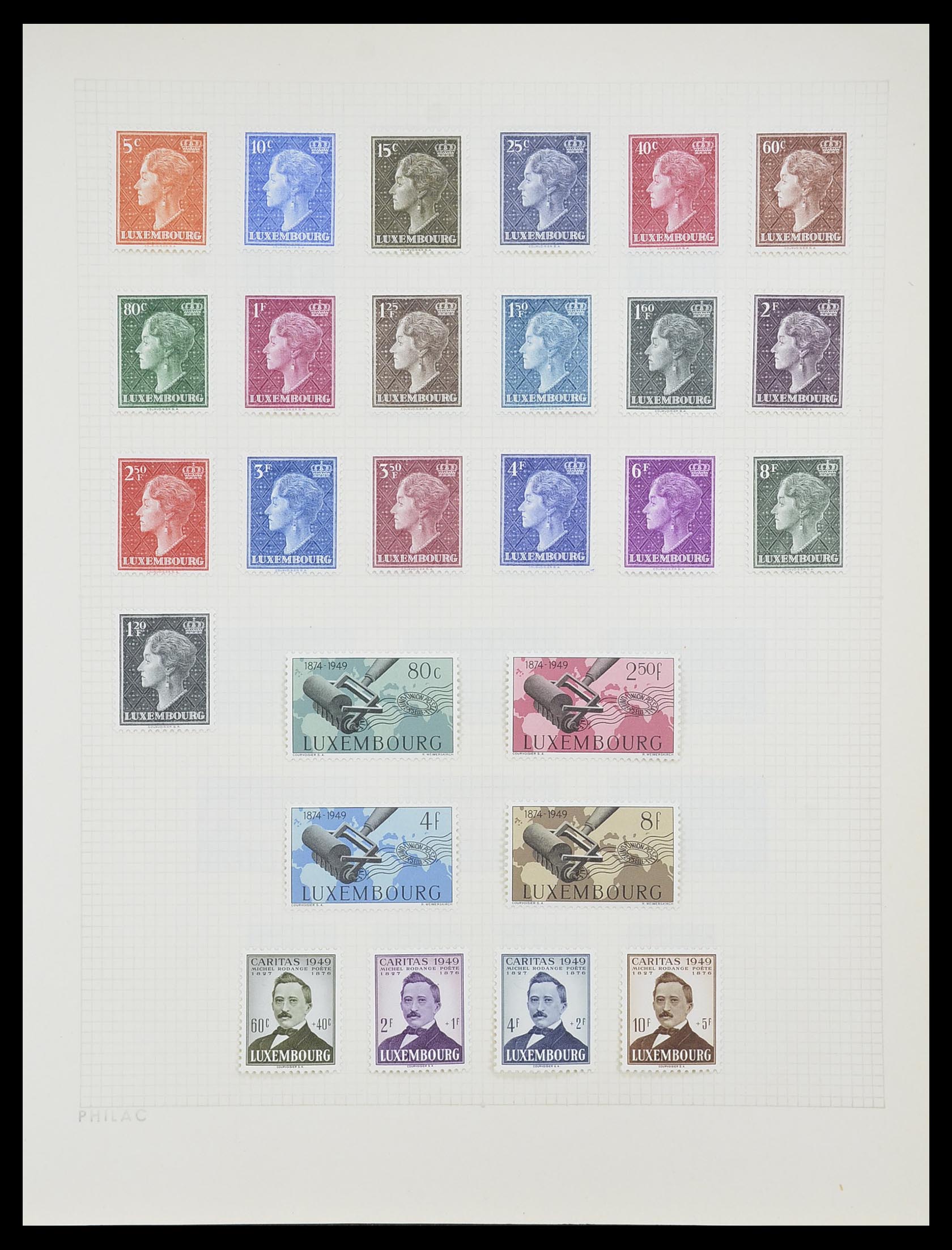 33820 025 - Stamp collection 33820 Luxembourg 1880-2000.