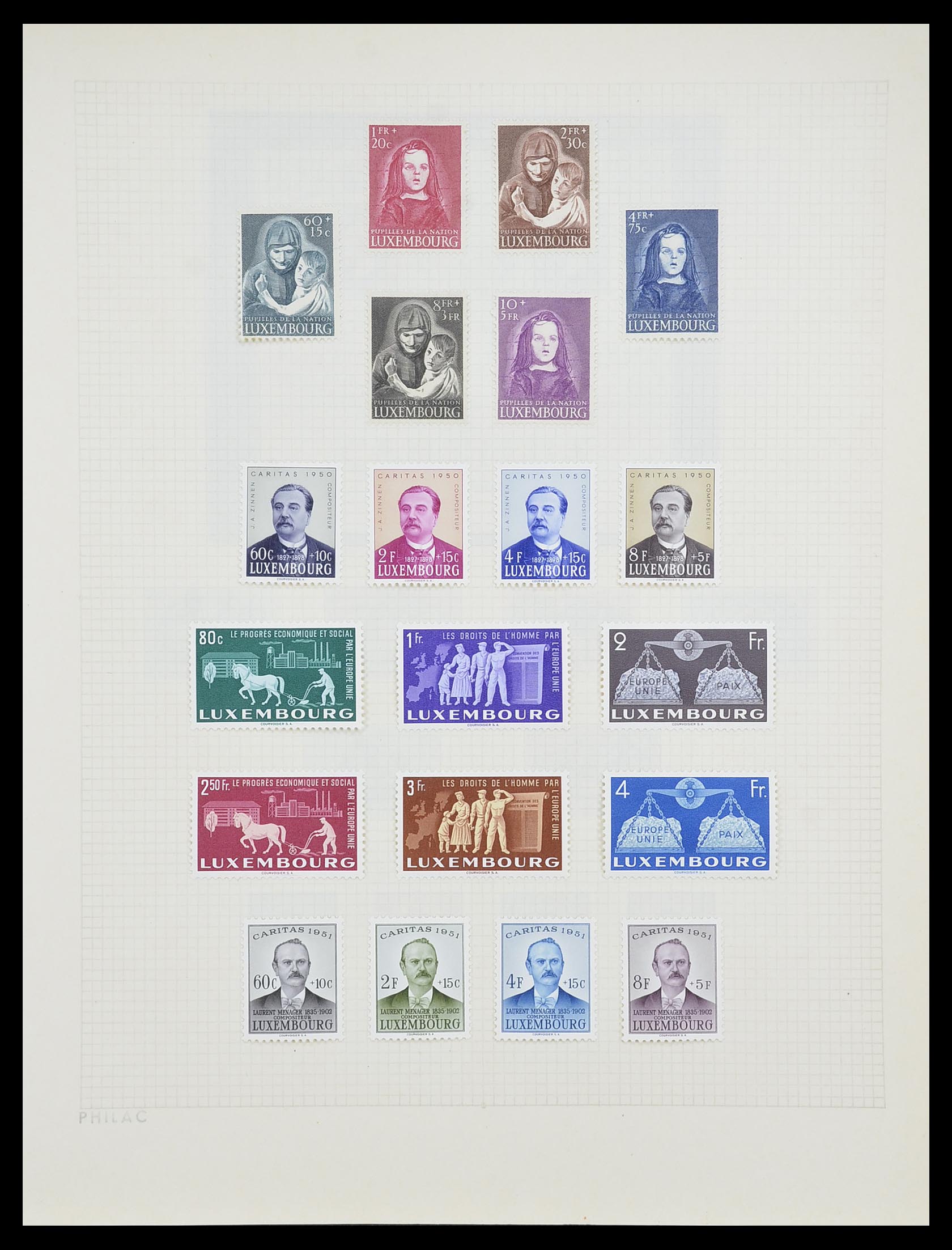 33820 026 - Stamp collection 33820 Luxembourg 1880-2000.