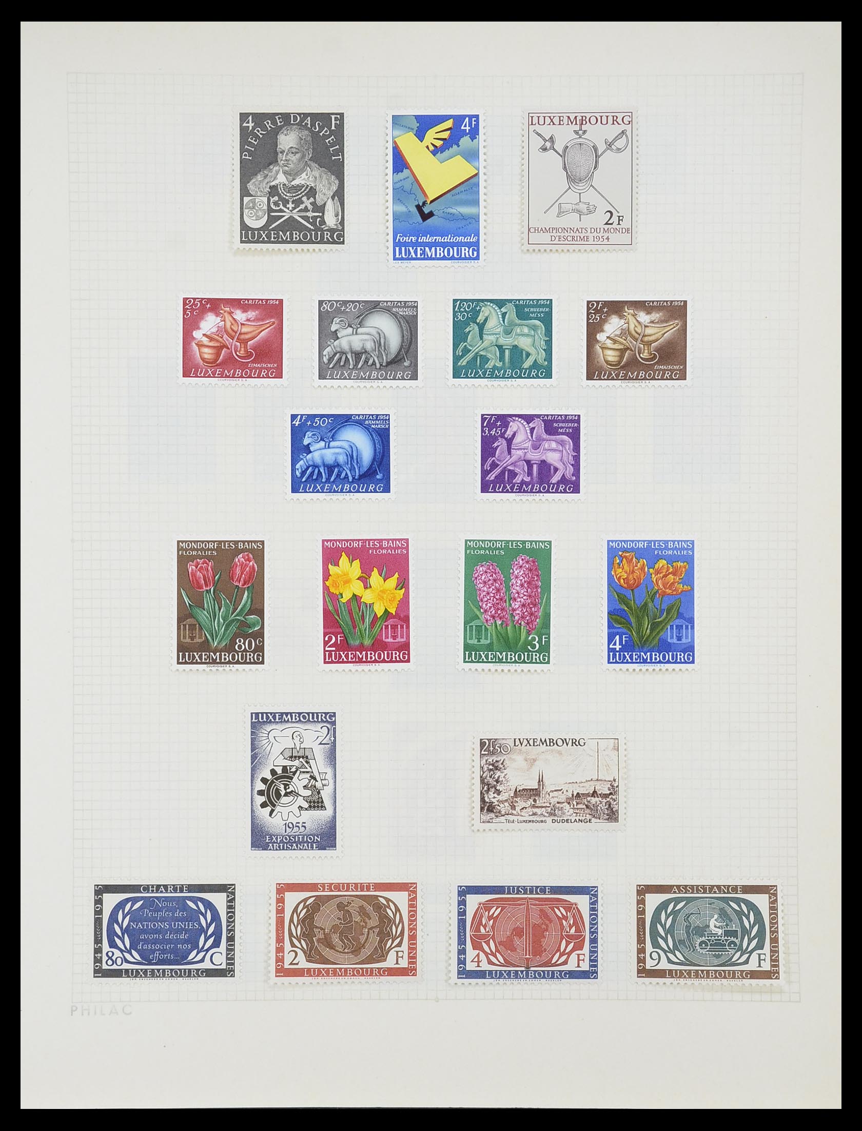 33820 029 - Stamp collection 33820 Luxembourg 1880-2000.