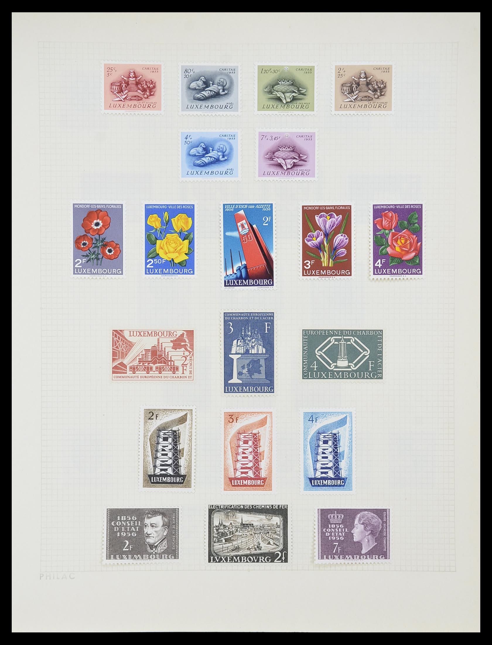 33820 030 - Postzegelverzameling 33820 Luxemburg 1880-2000.