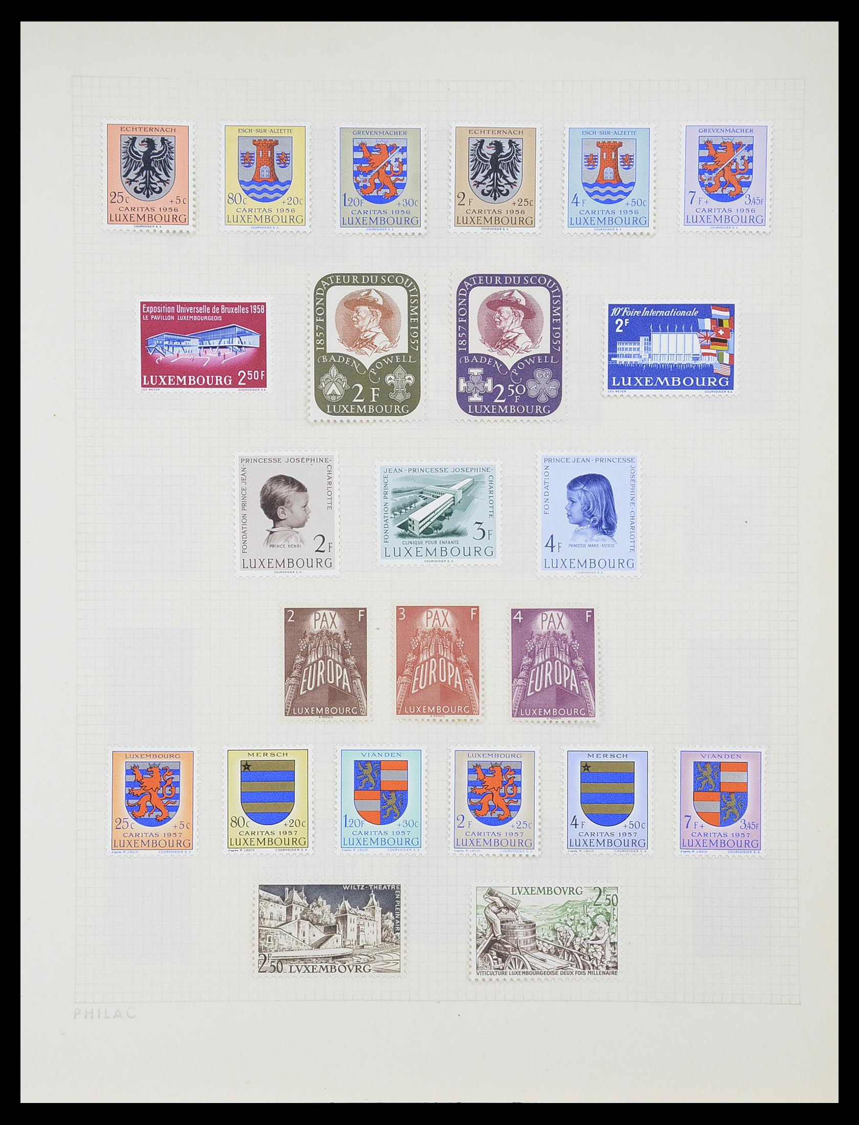 33820 031 - Postzegelverzameling 33820 Luxemburg 1880-2000.