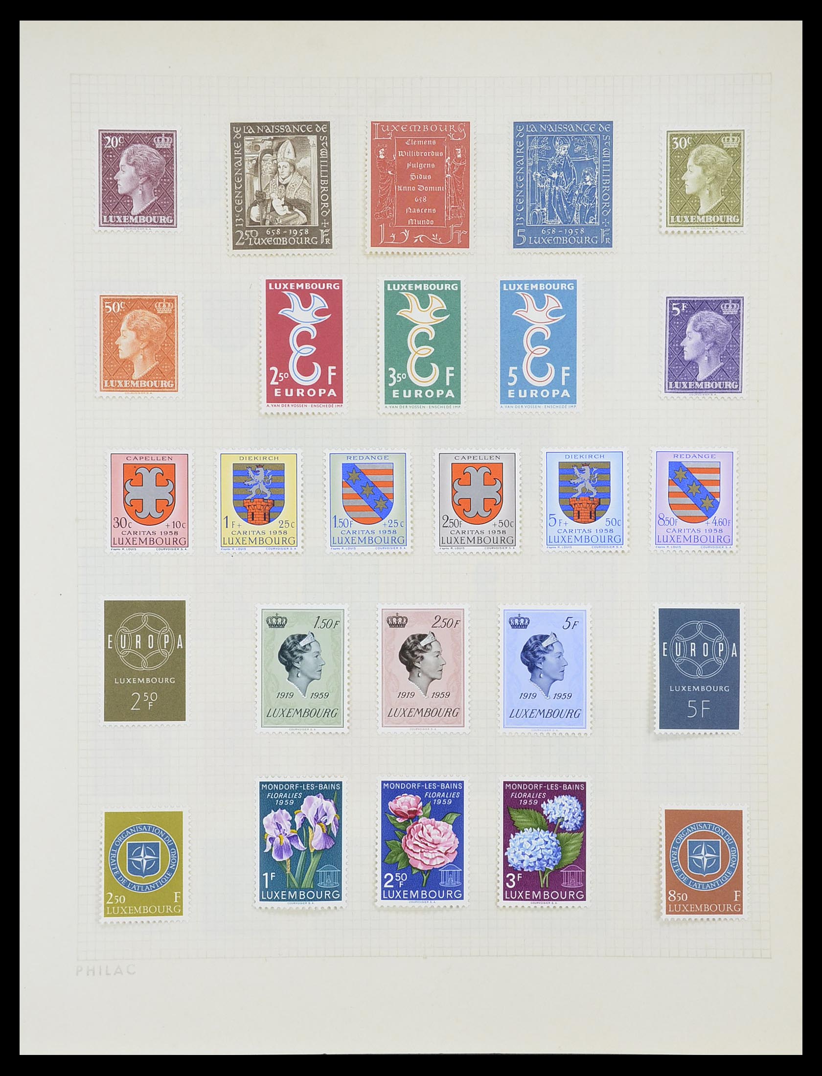 33820 032 - Postzegelverzameling 33820 Luxemburg 1880-2000.