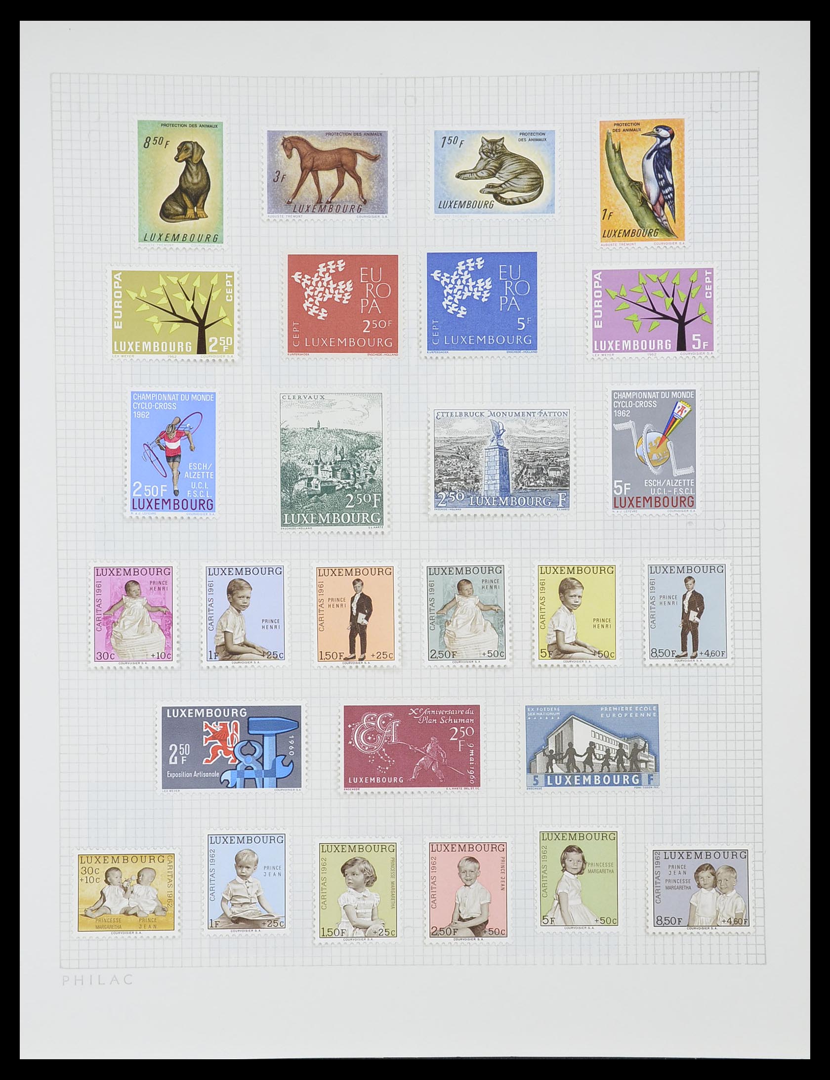 33820 034 - Postzegelverzameling 33820 Luxemburg 1880-2000.