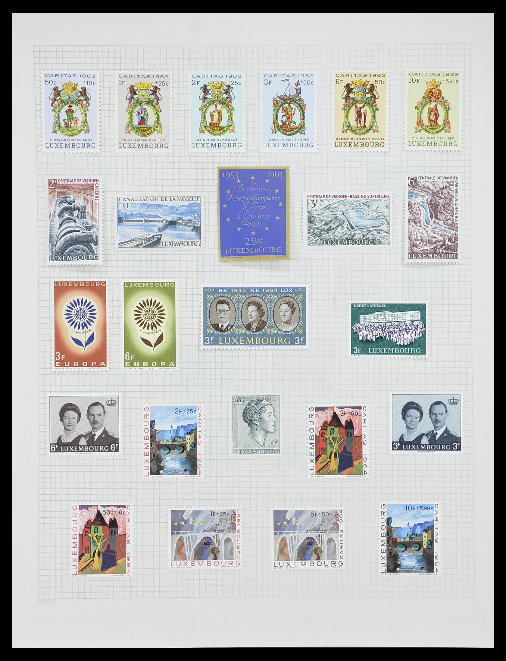 33820 036 - Postzegelverzameling 33820 Luxemburg 1880-2000.