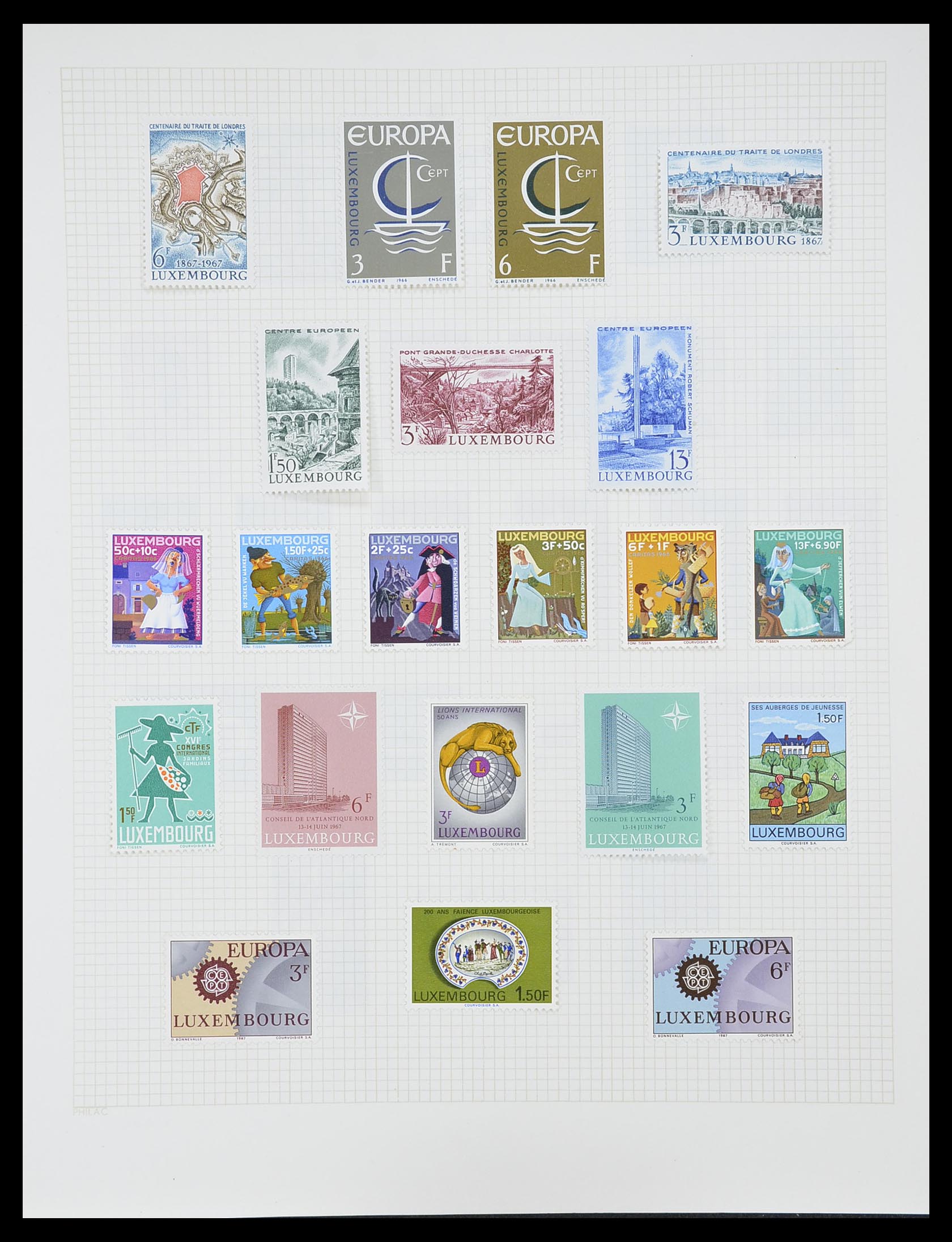 33820 038 - Postzegelverzameling 33820 Luxemburg 1880-2000.