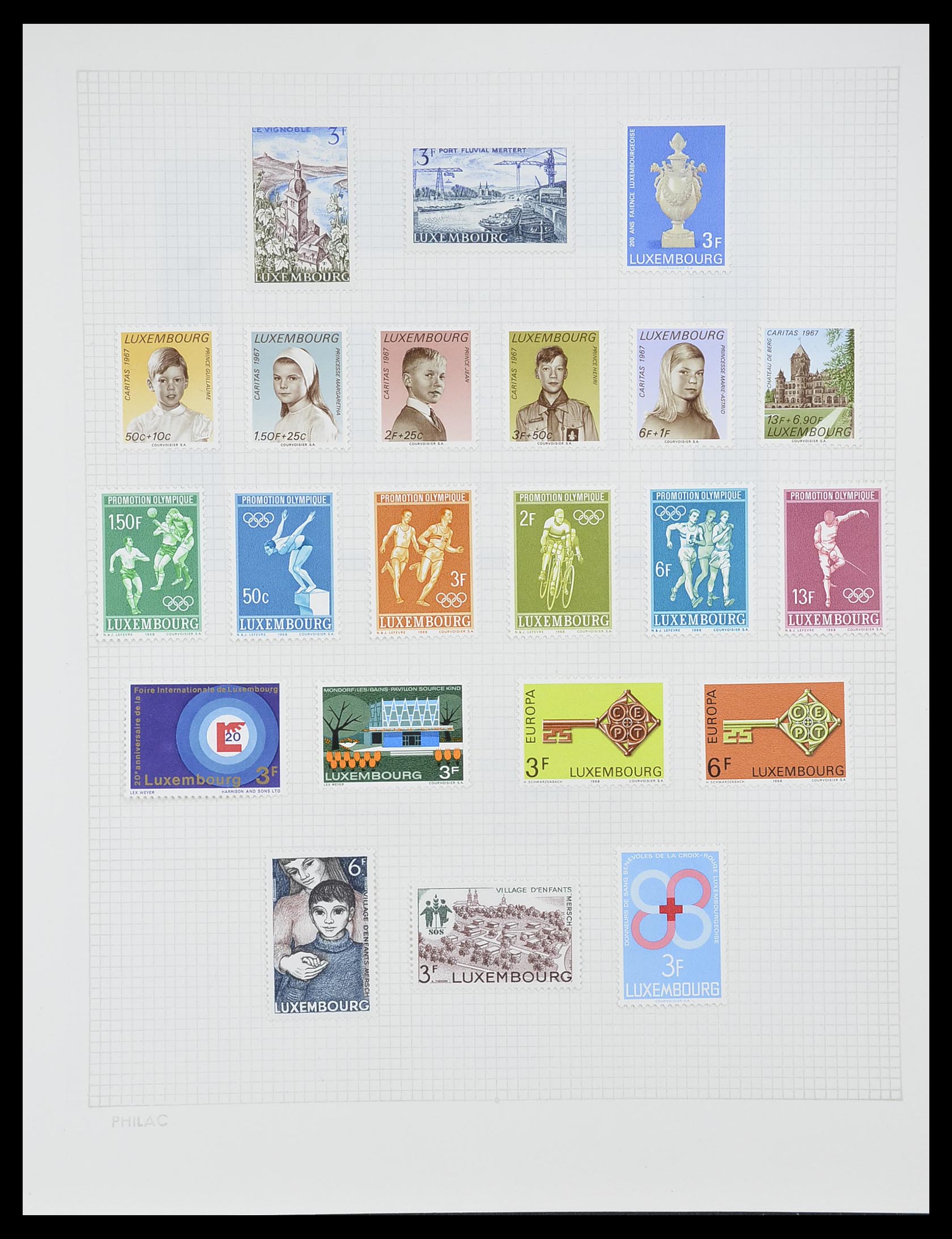 33820 039 - Postzegelverzameling 33820 Luxemburg 1880-2000.