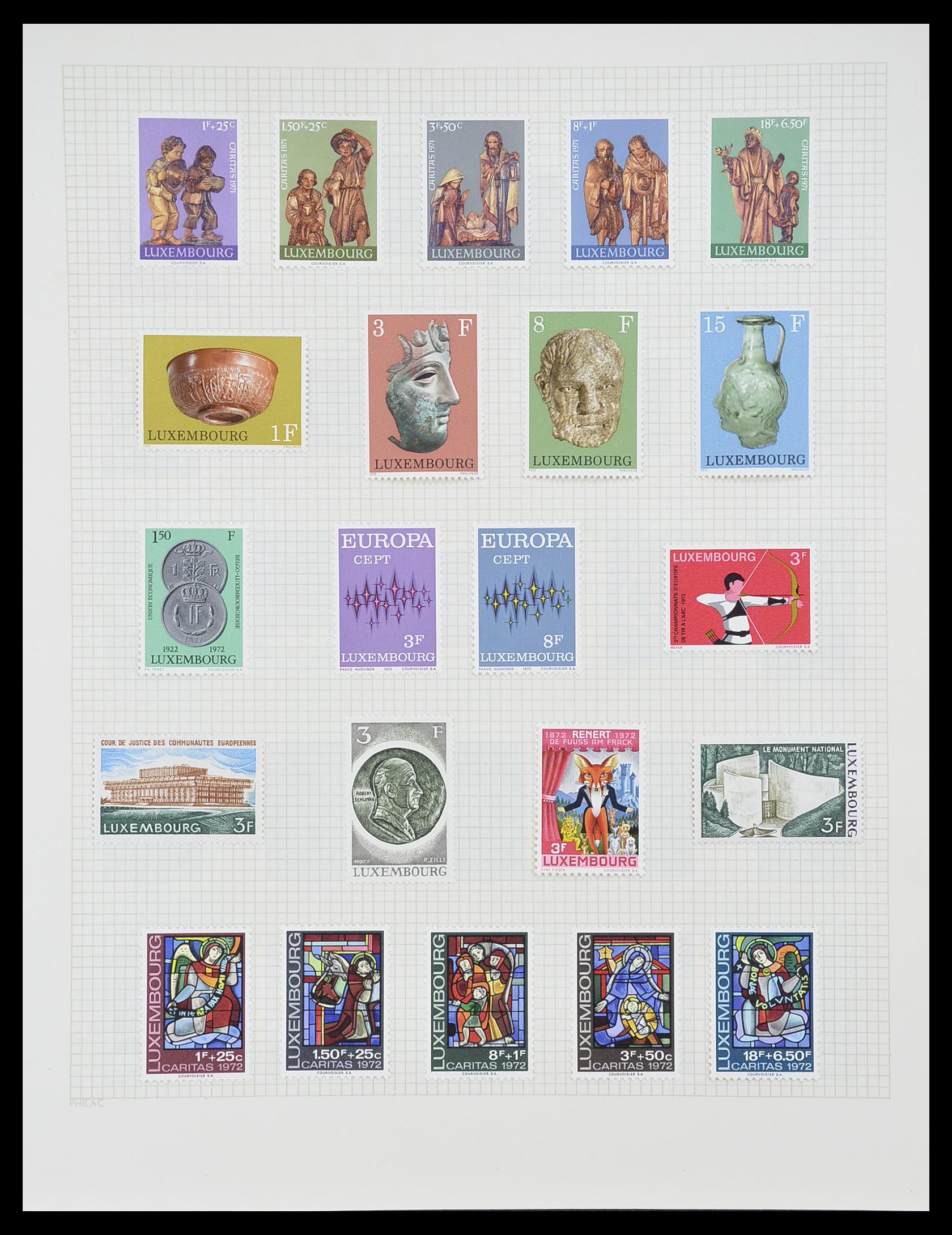 33820 044 - Postzegelverzameling 33820 Luxemburg 1880-2000.