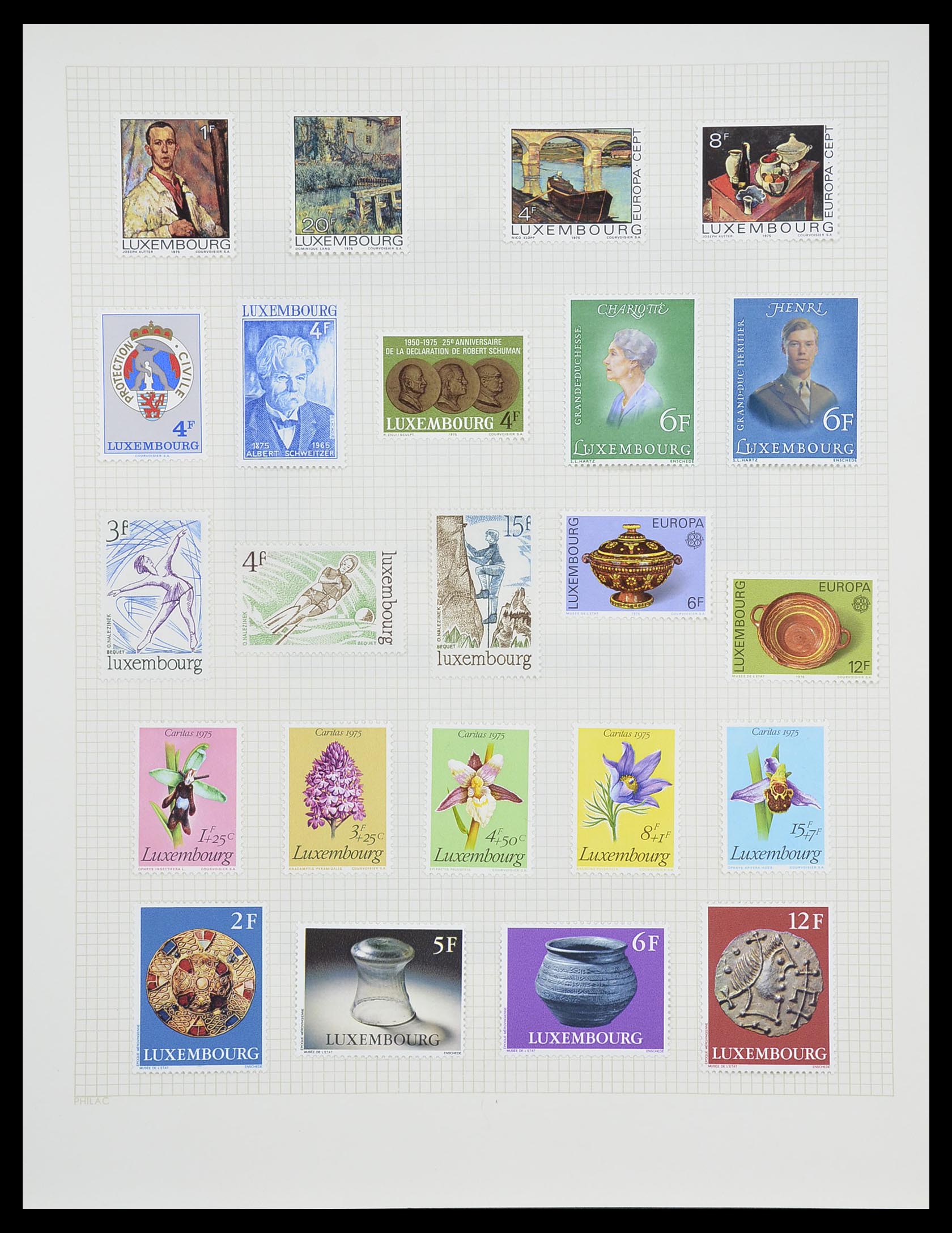 33820 047 - Postzegelverzameling 33820 Luxemburg 1880-2000.