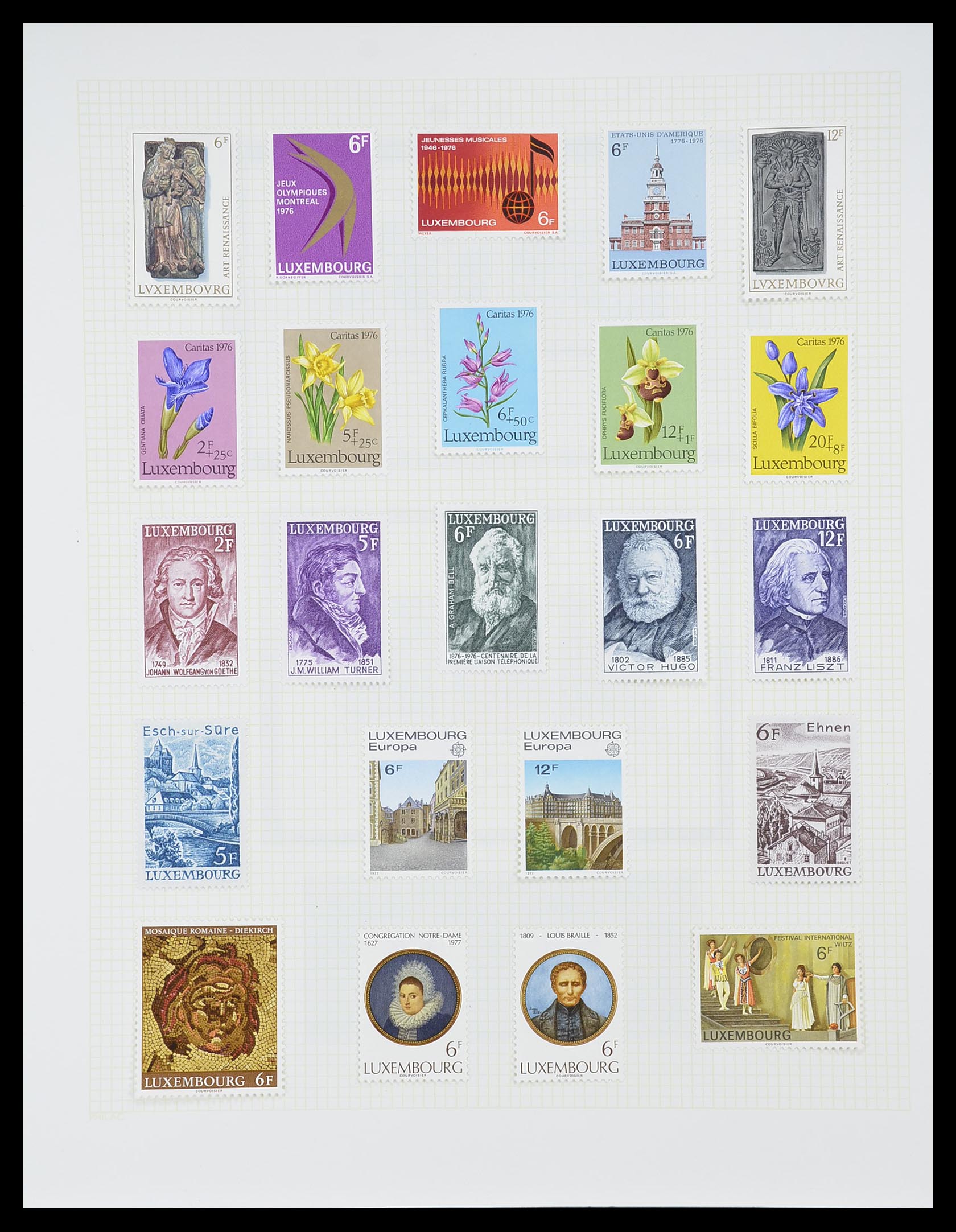 33820 050 - Postzegelverzameling 33820 Luxemburg 1880-2000.
