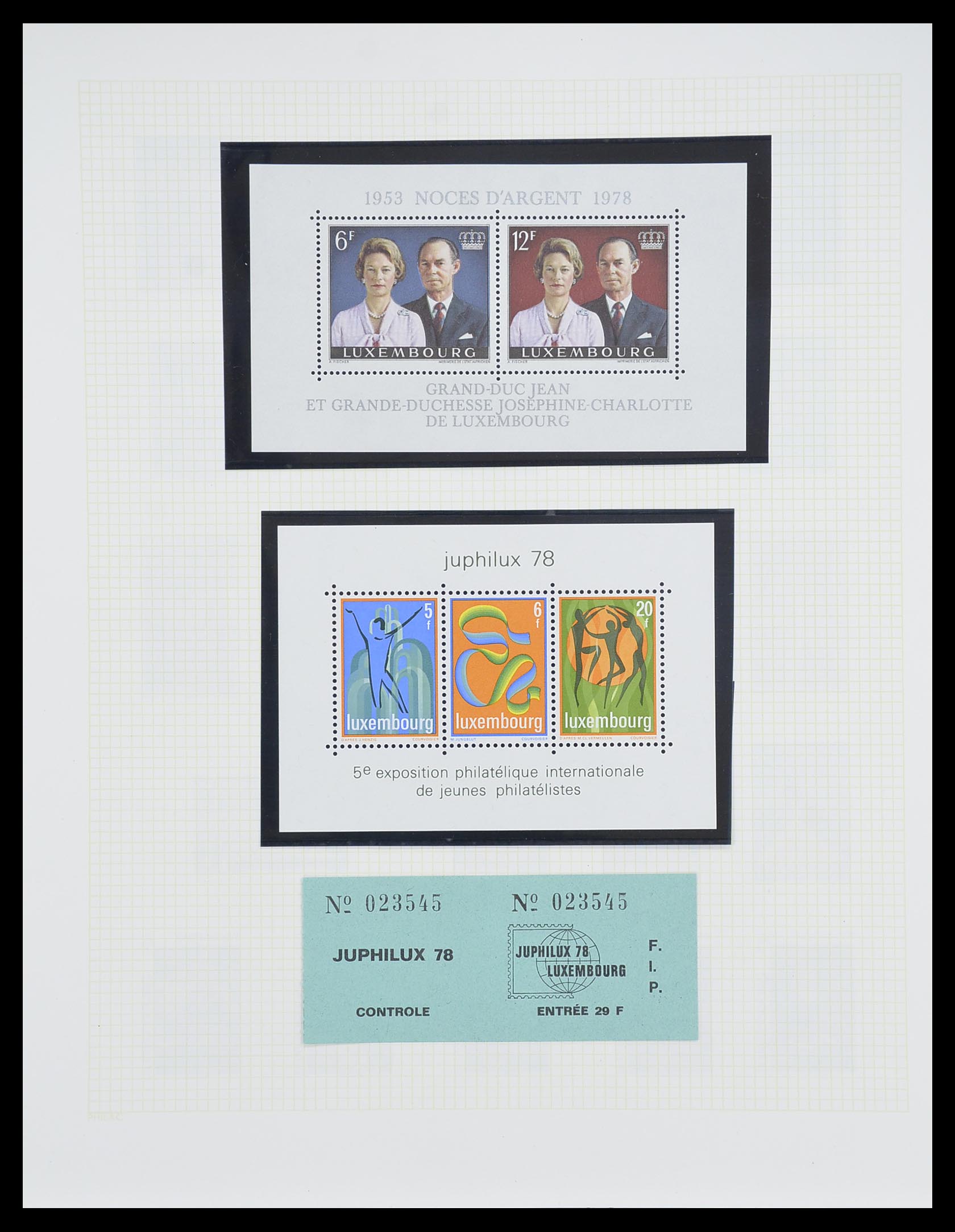 33820 051 - Postzegelverzameling 33820 Luxemburg 1880-2000.