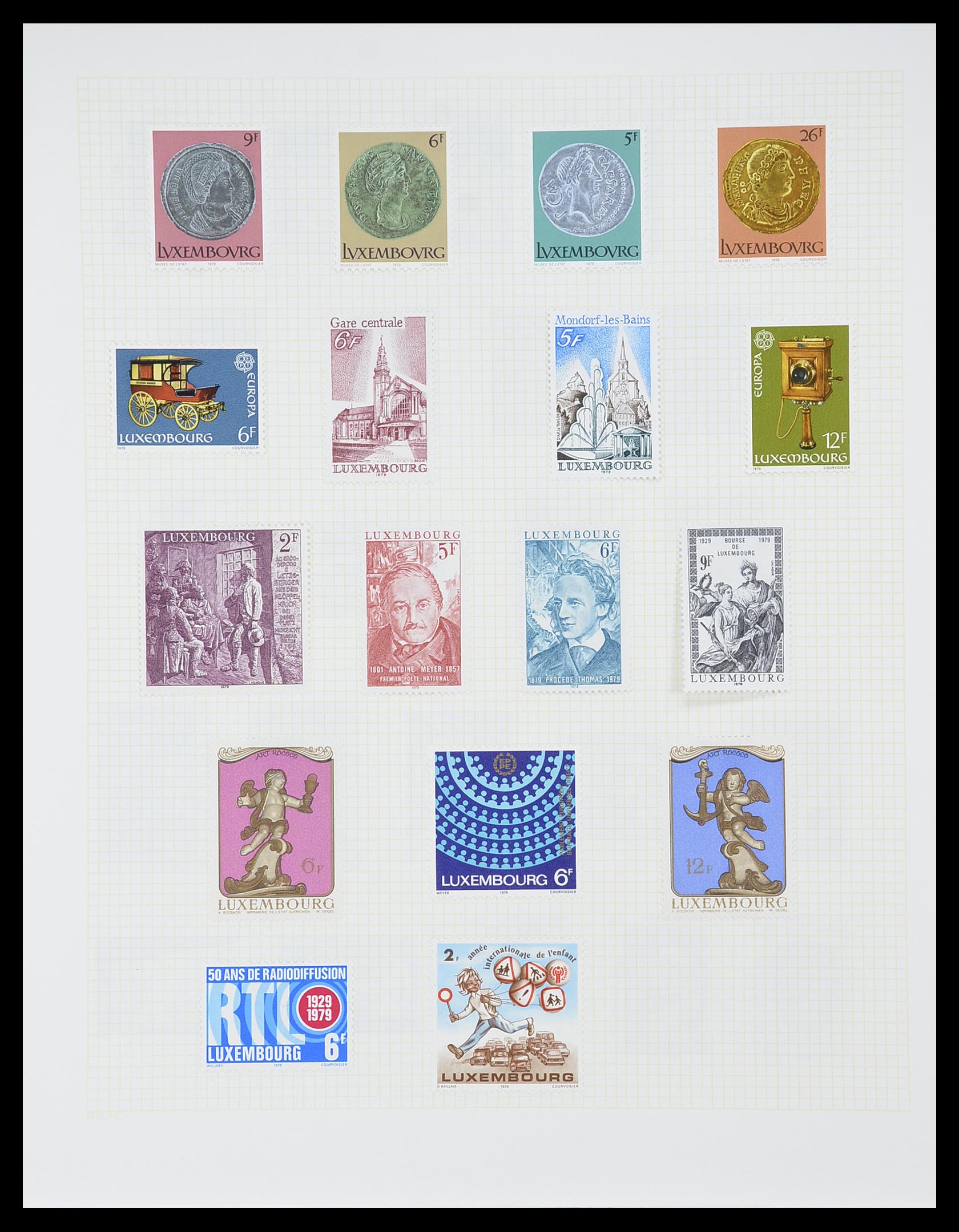 33820 053 - Stamp collection 33820 Luxembourg 1880-2000.