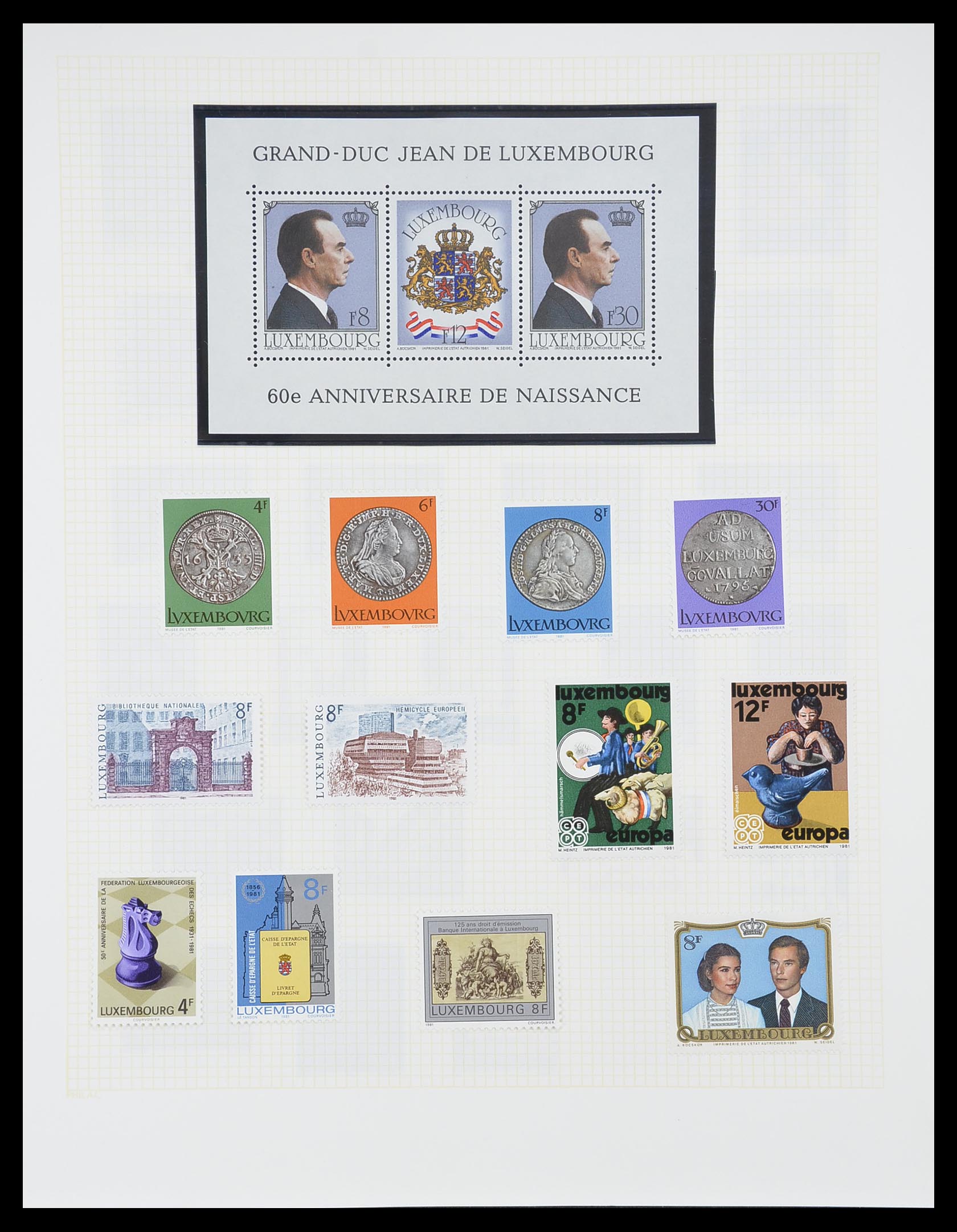 33820 055 - Postzegelverzameling 33820 Luxemburg 1880-2000.