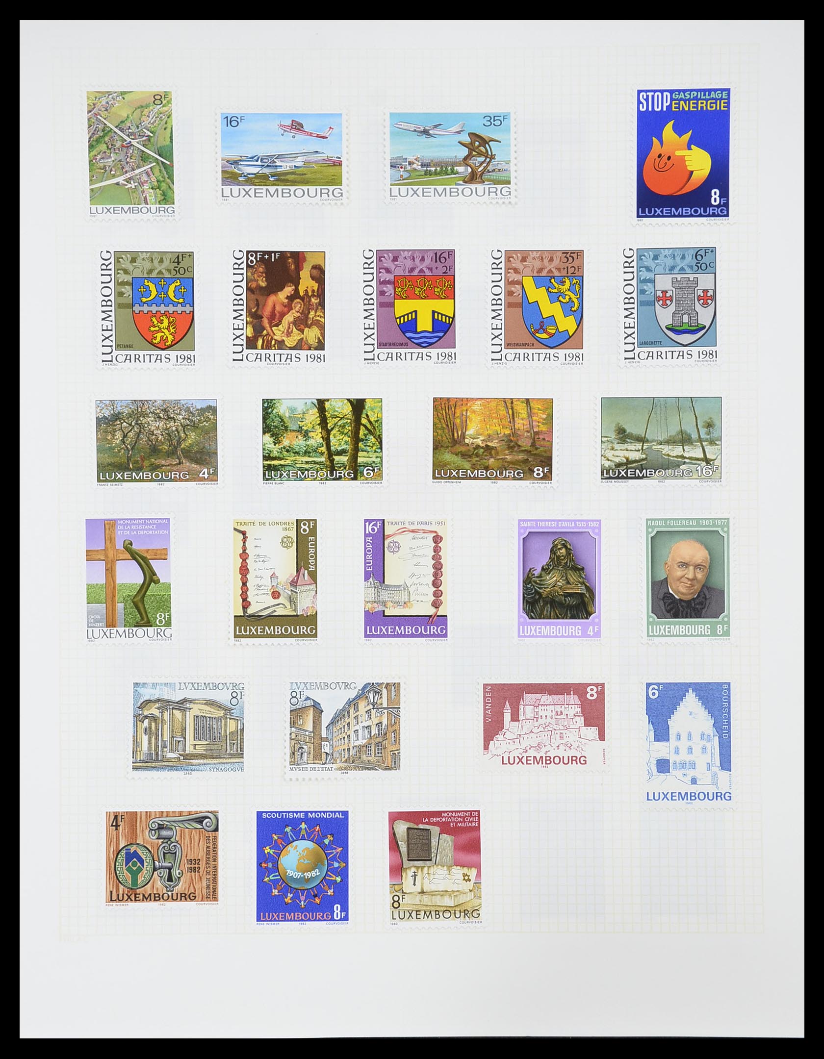 33820 056 - Postzegelverzameling 33820 Luxemburg 1880-2000.