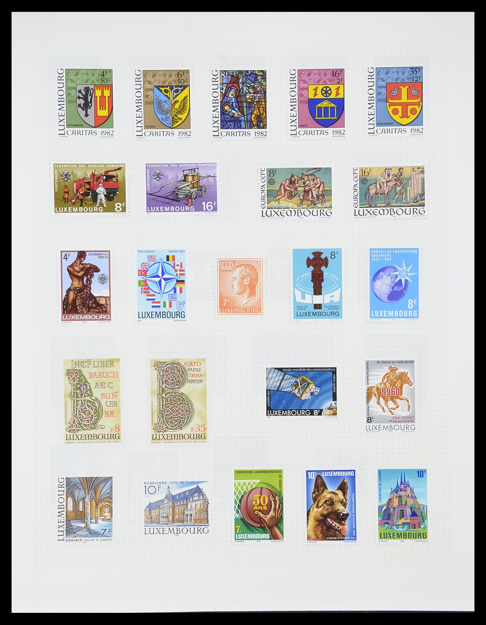 33820 057 - Postzegelverzameling 33820 Luxemburg 1880-2000.