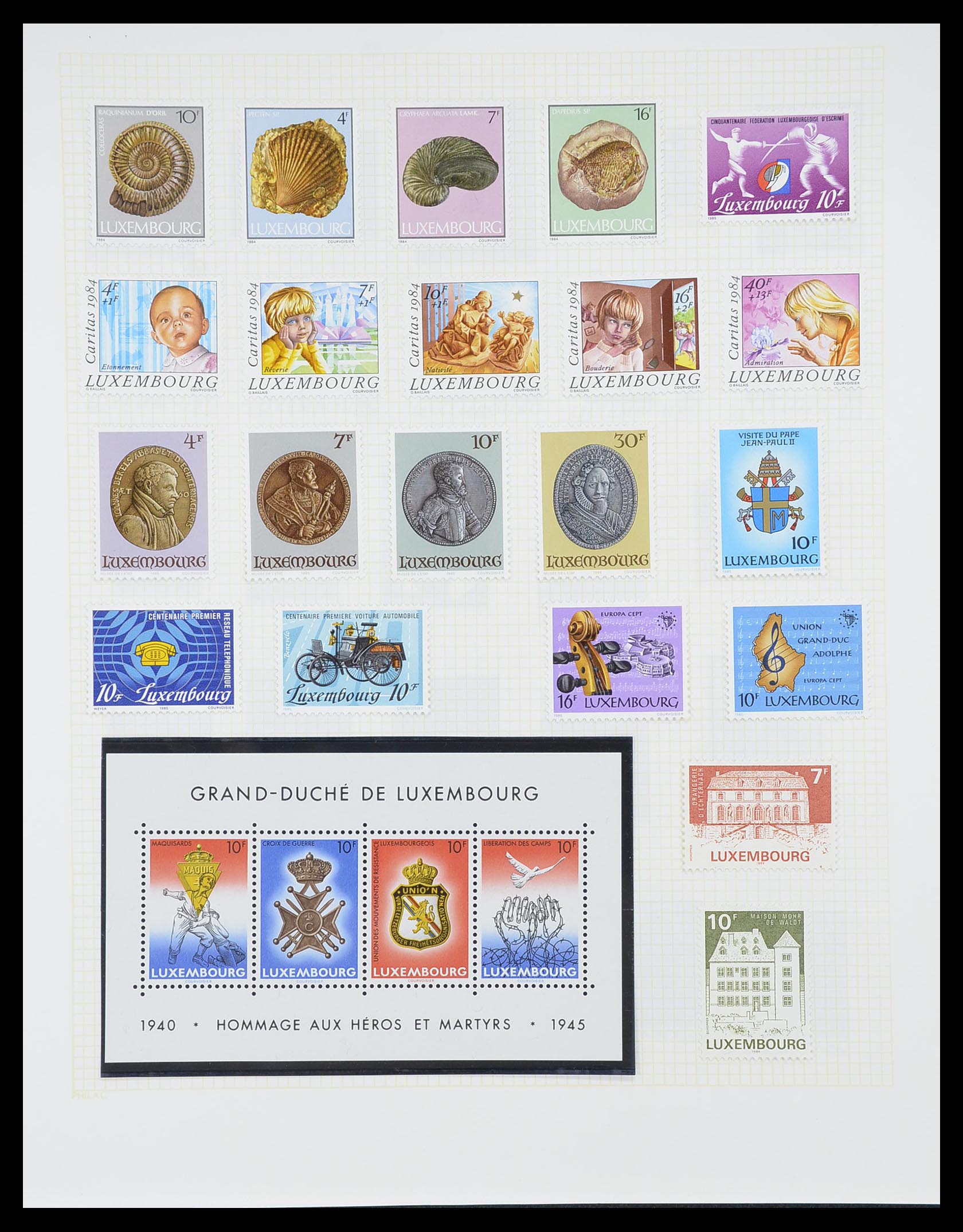 33820 059 - Postzegelverzameling 33820 Luxemburg 1880-2000.