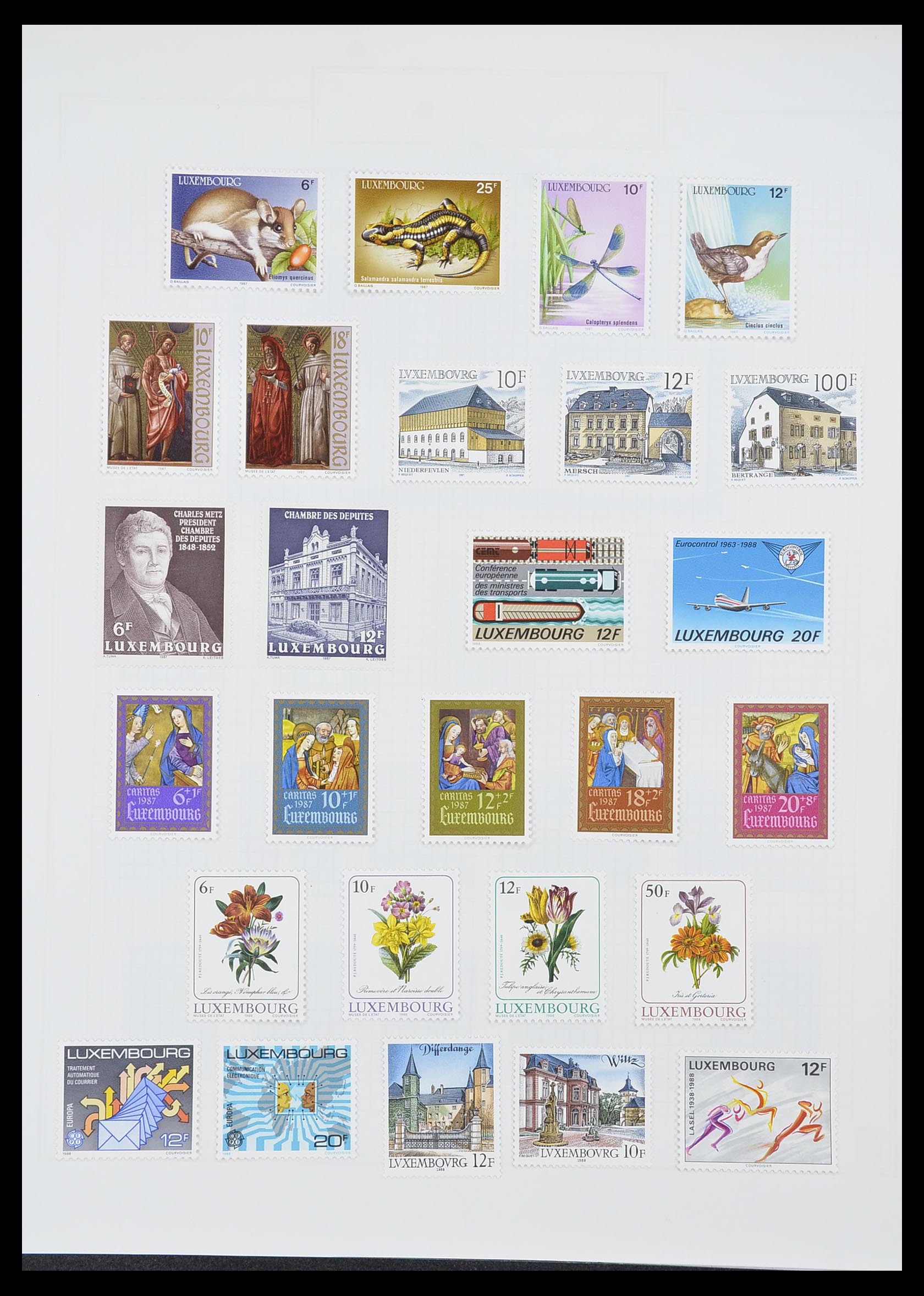 33820 062 - Stamp collection 33820 Luxembourg 1880-2000.