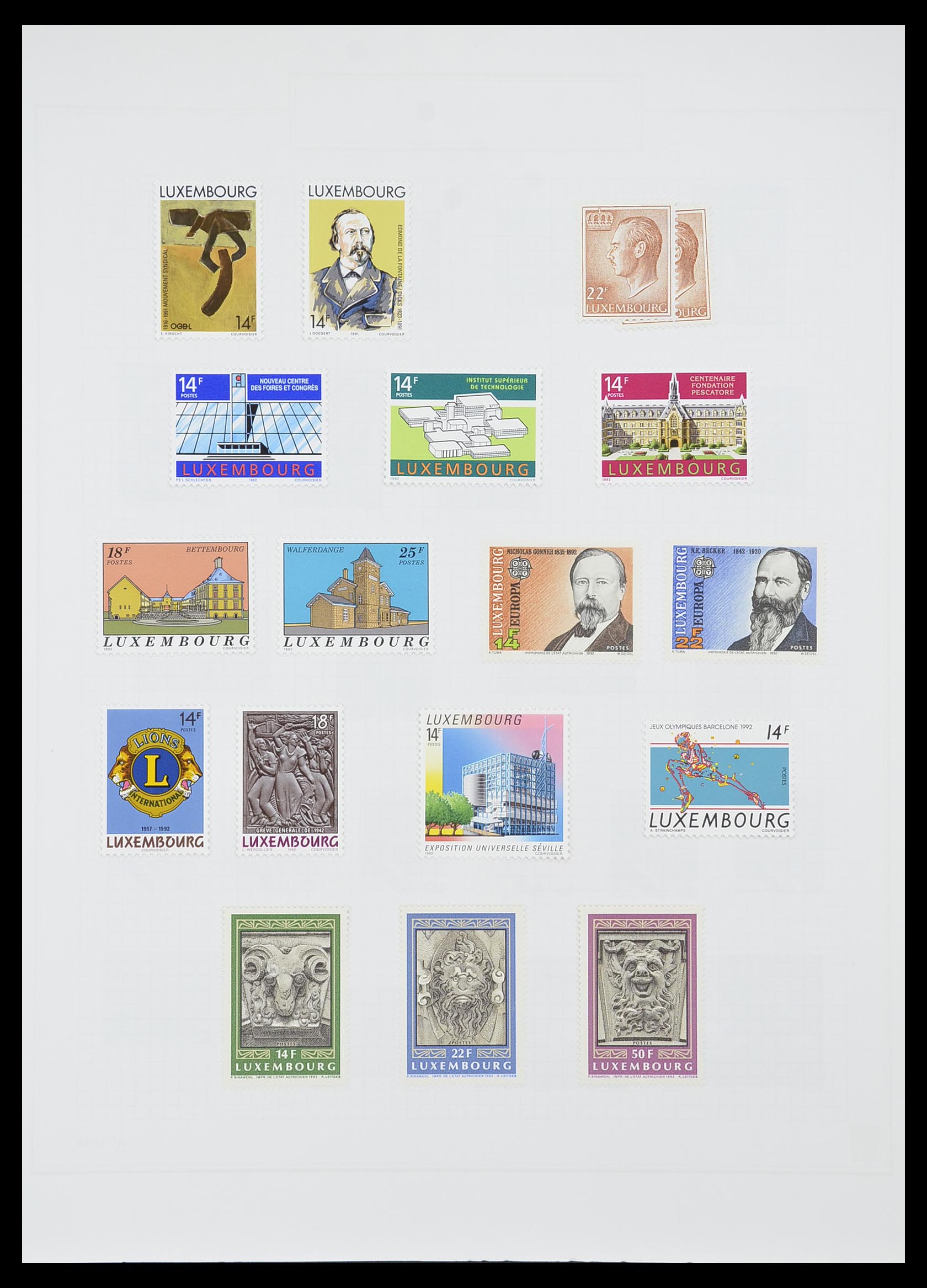 33820 069 - Stamp collection 33820 Luxembourg 1880-2000.