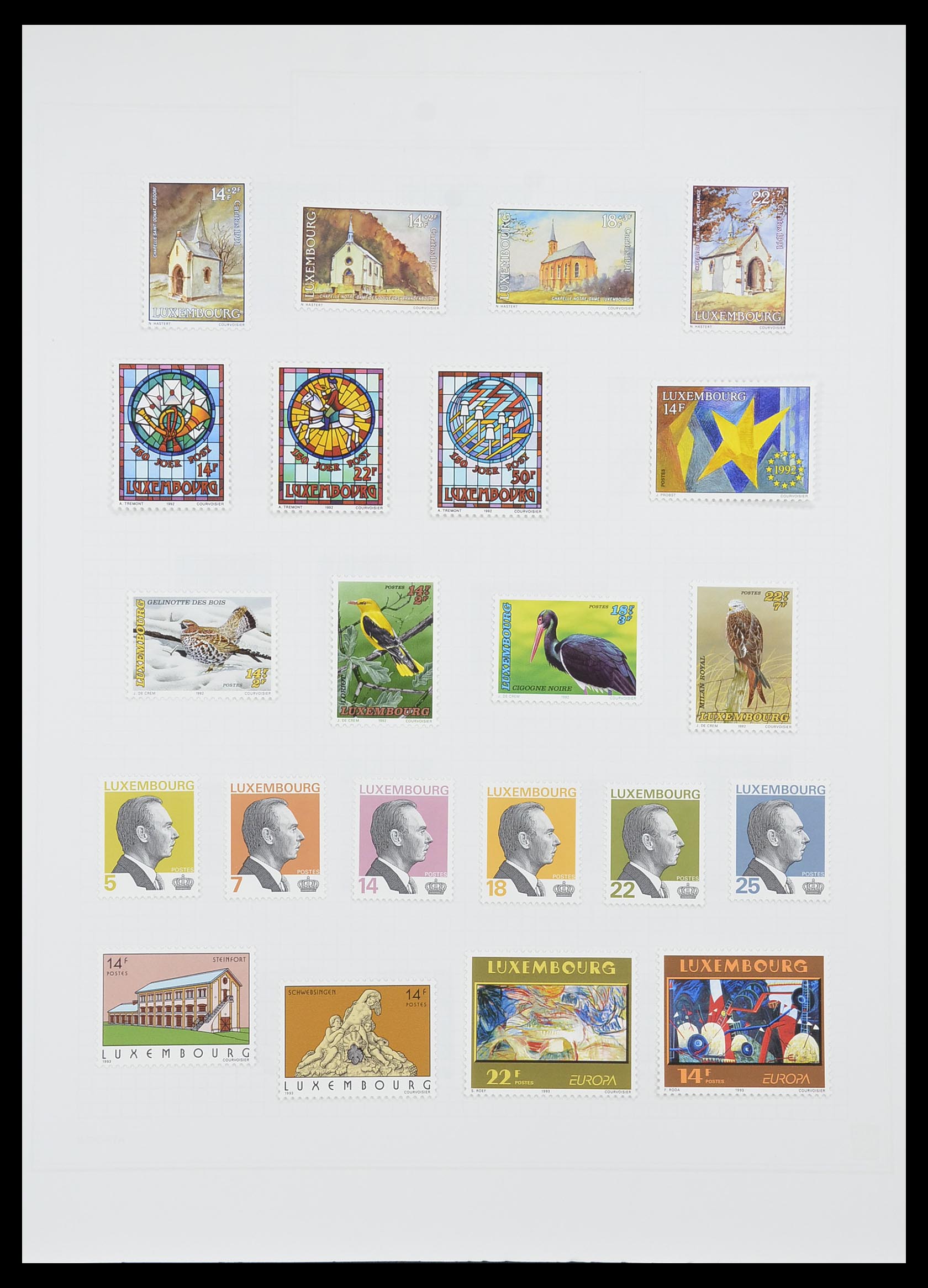 33820 070 - Stamp collection 33820 Luxembourg 1880-2000.