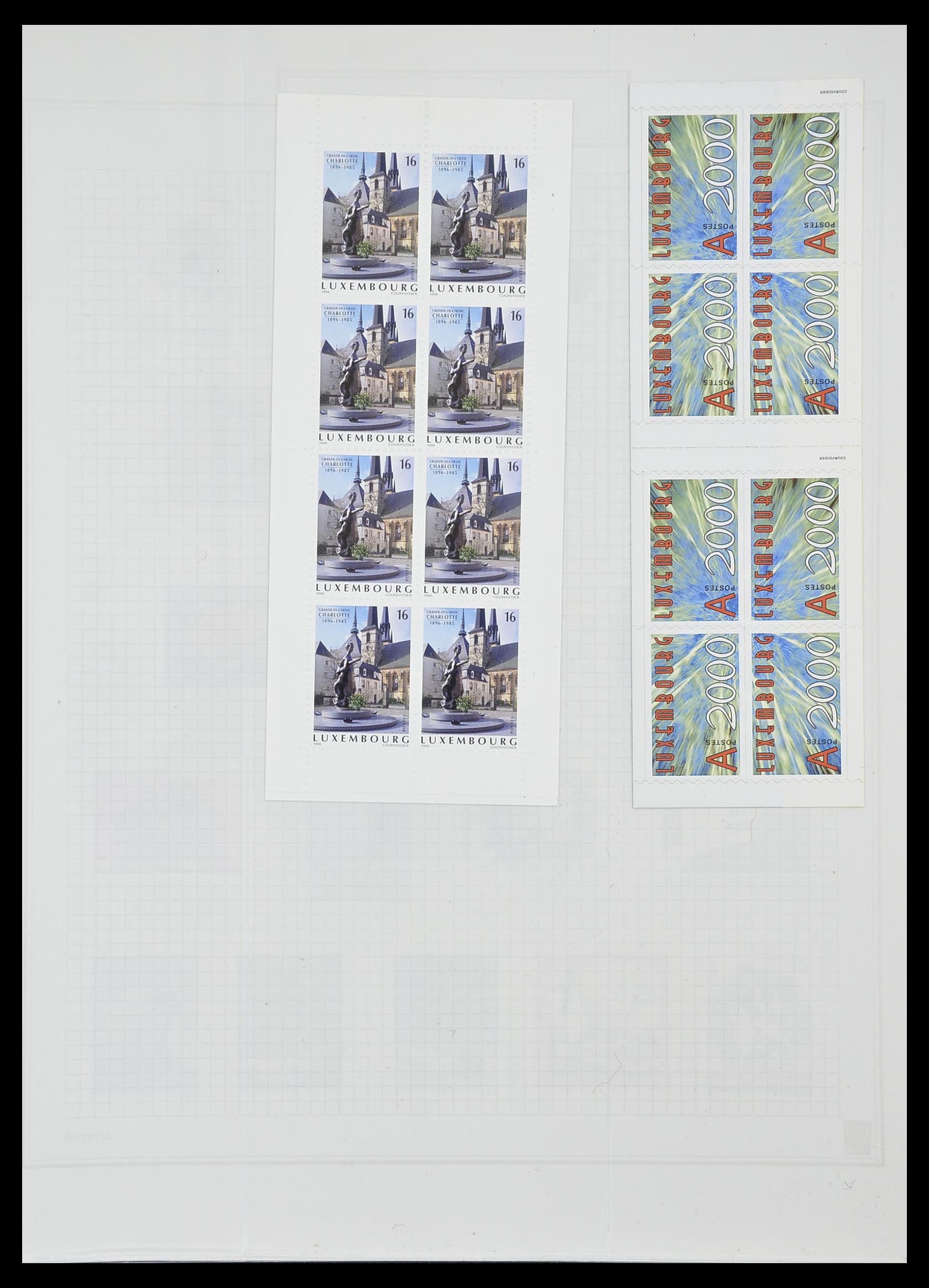 33820 076 - Stamp collection 33820 Luxembourg 1880-2000.