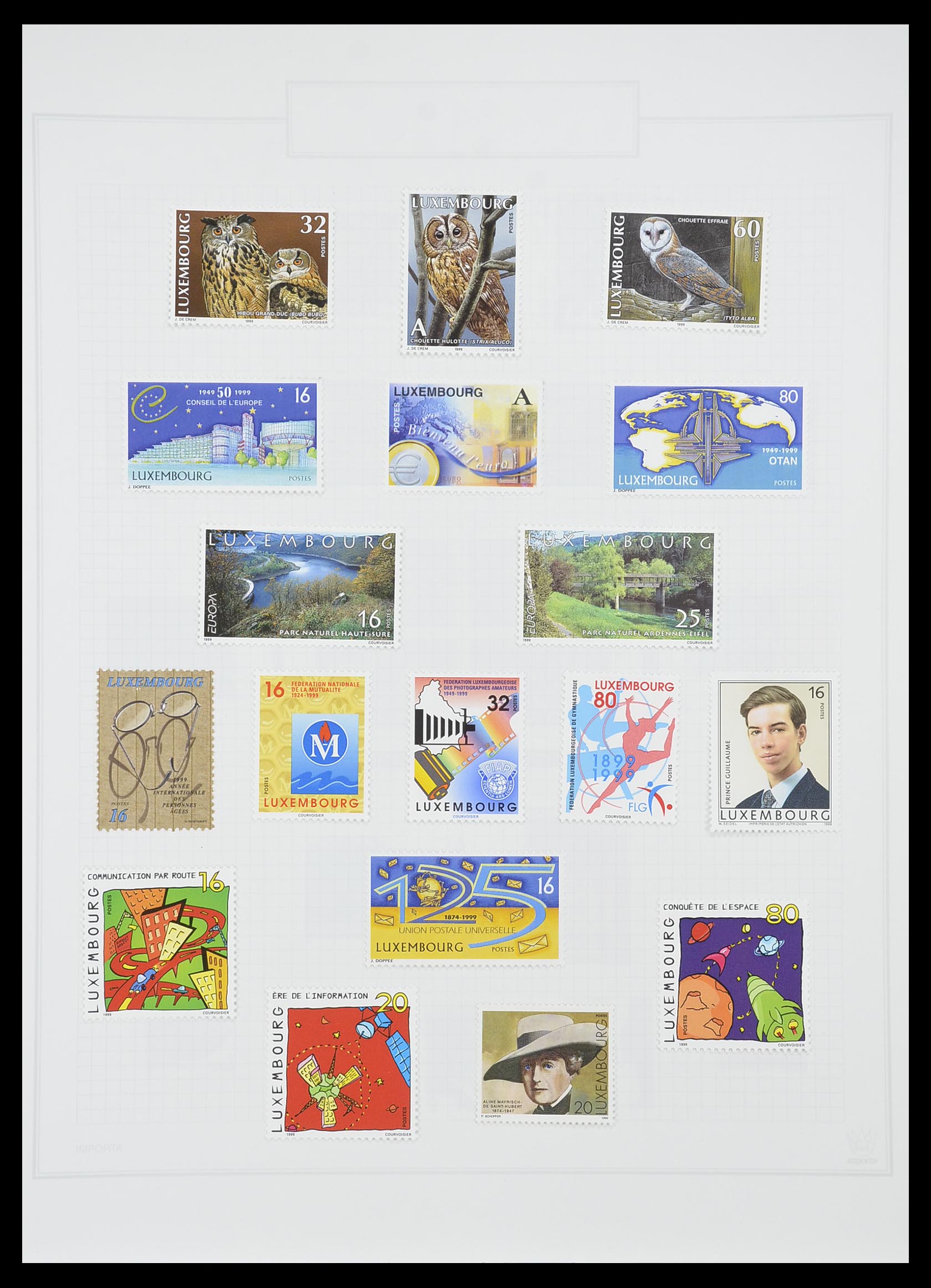 33820 081 - Postzegelverzameling 33820 Luxemburg 1880-2000.