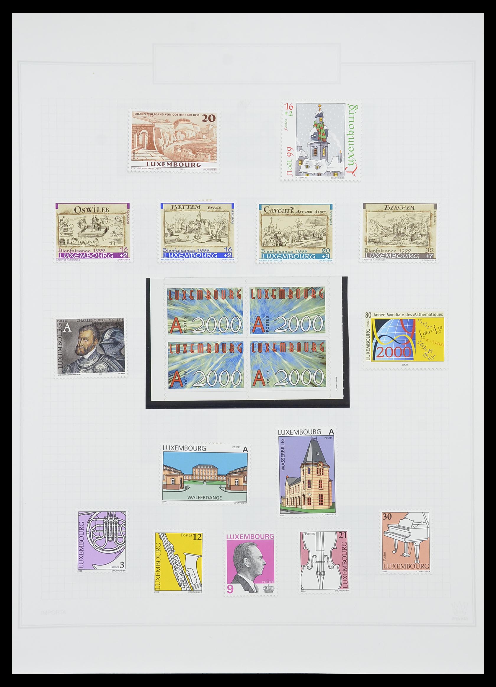 33820 082 - Postzegelverzameling 33820 Luxemburg 1880-2000.