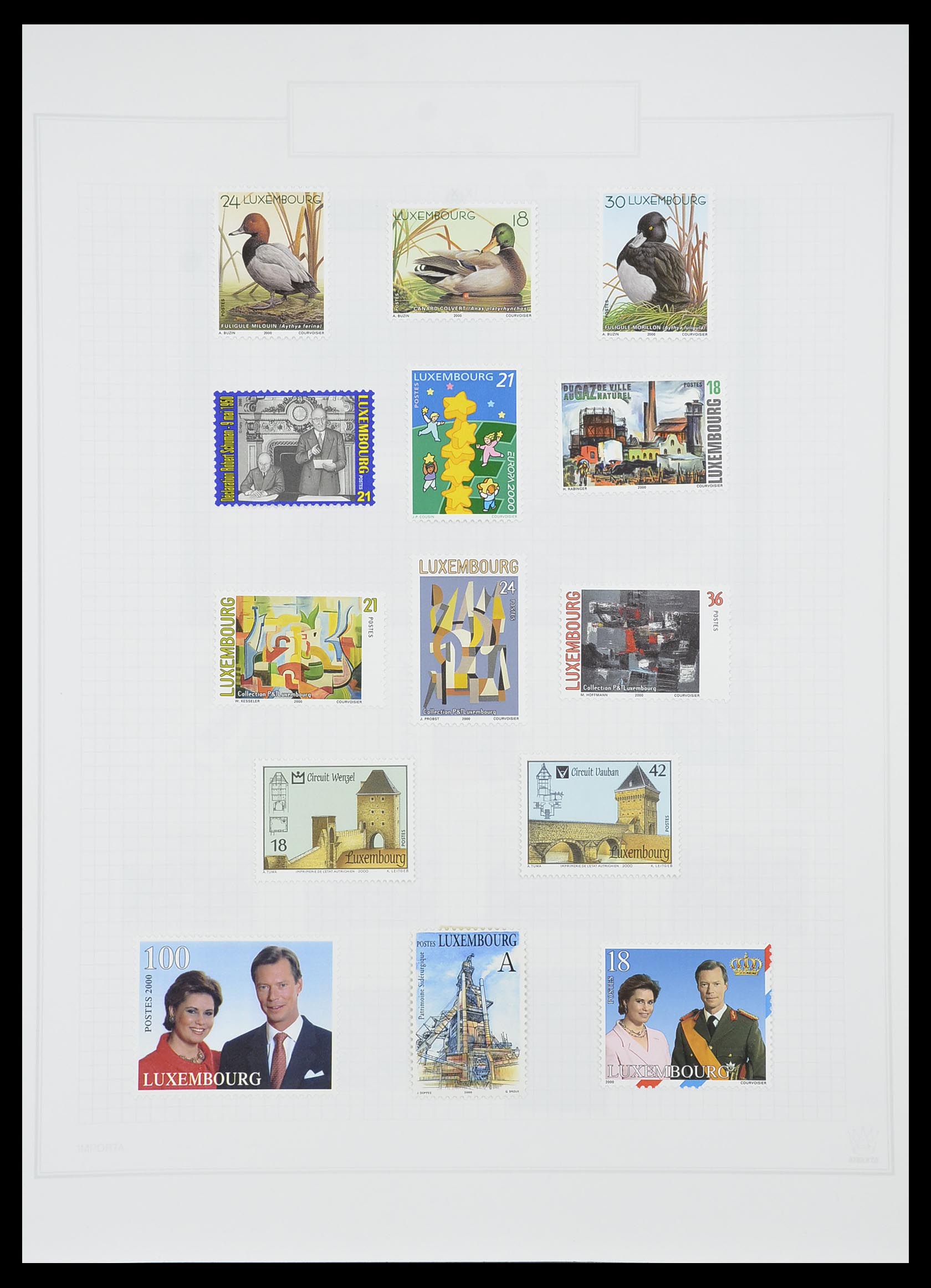33820 083 - Postzegelverzameling 33820 Luxemburg 1880-2000.