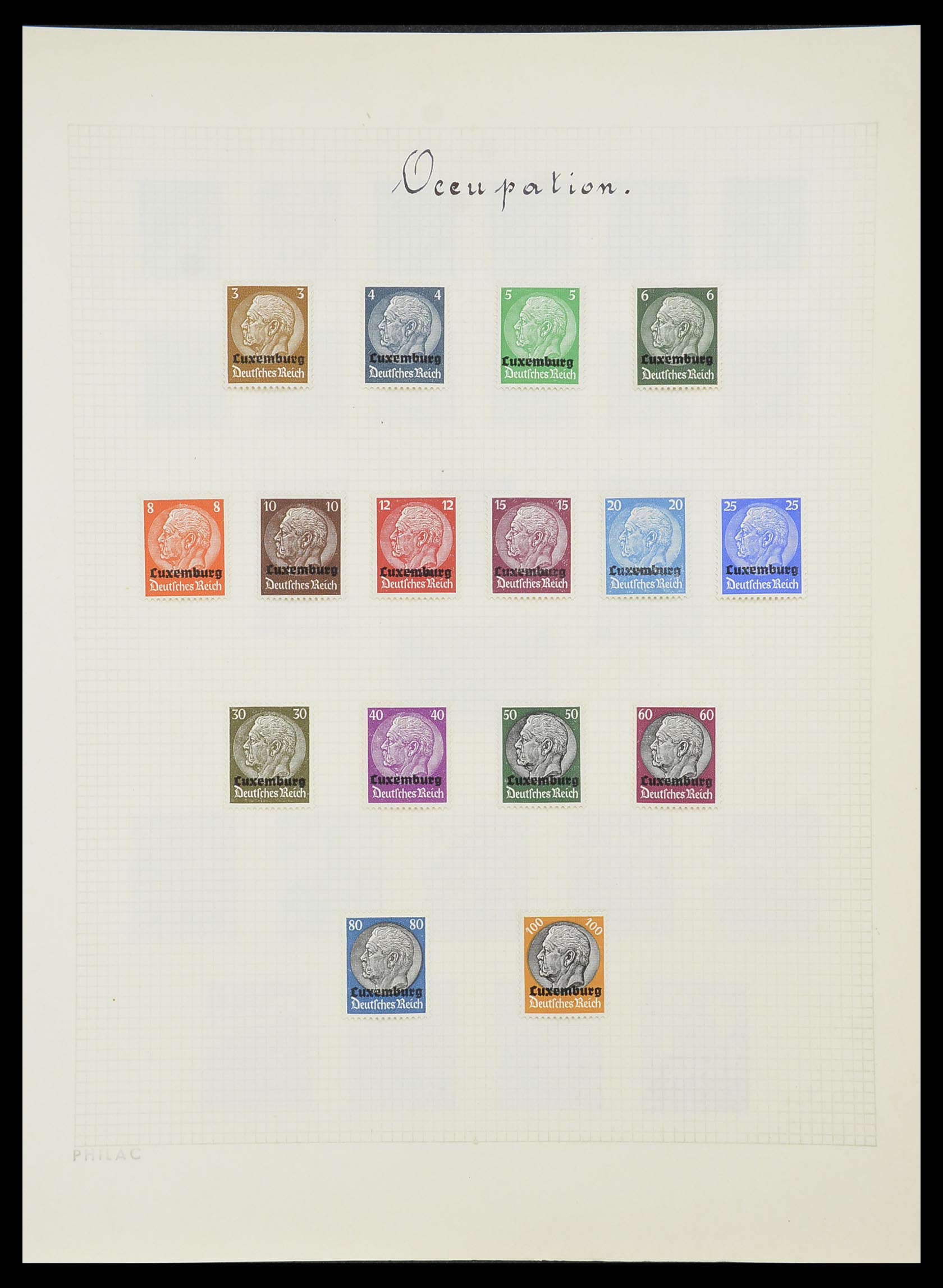 33820 090 - Postzegelverzameling 33820 Luxemburg 1880-2000.