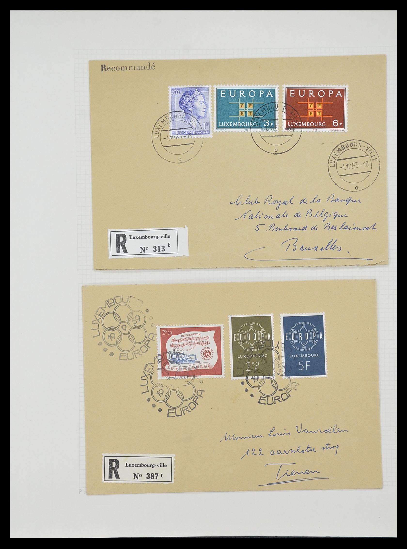 33820 097 - Postzegelverzameling 33820 Luxemburg 1880-2000.