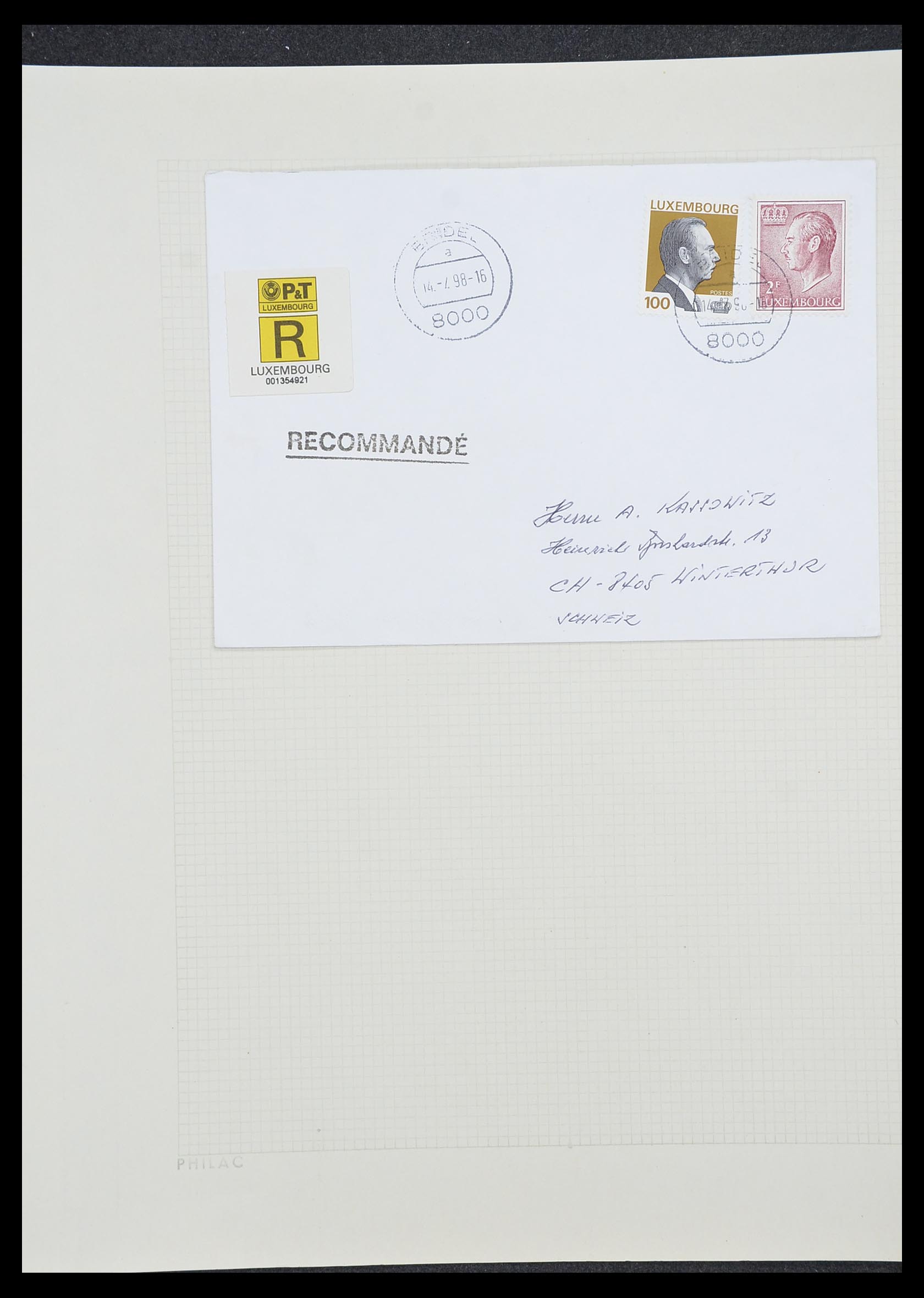 33820 099 - Postzegelverzameling 33820 Luxemburg 1880-2000.
