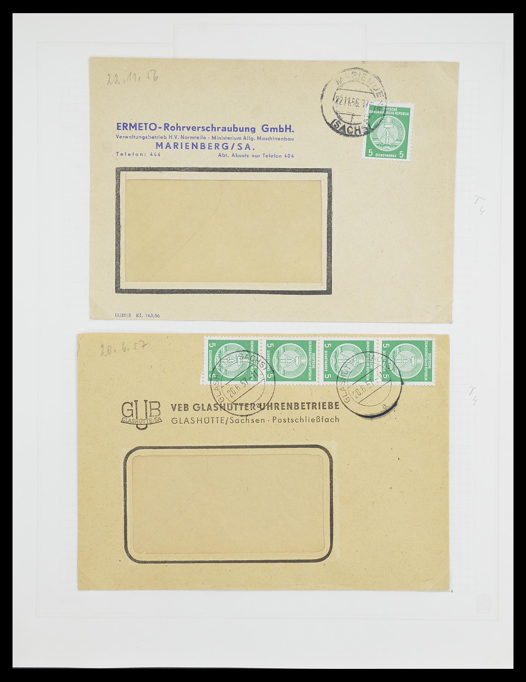 33821 041 - Postzegelverzameling 33821 DDR dienst.