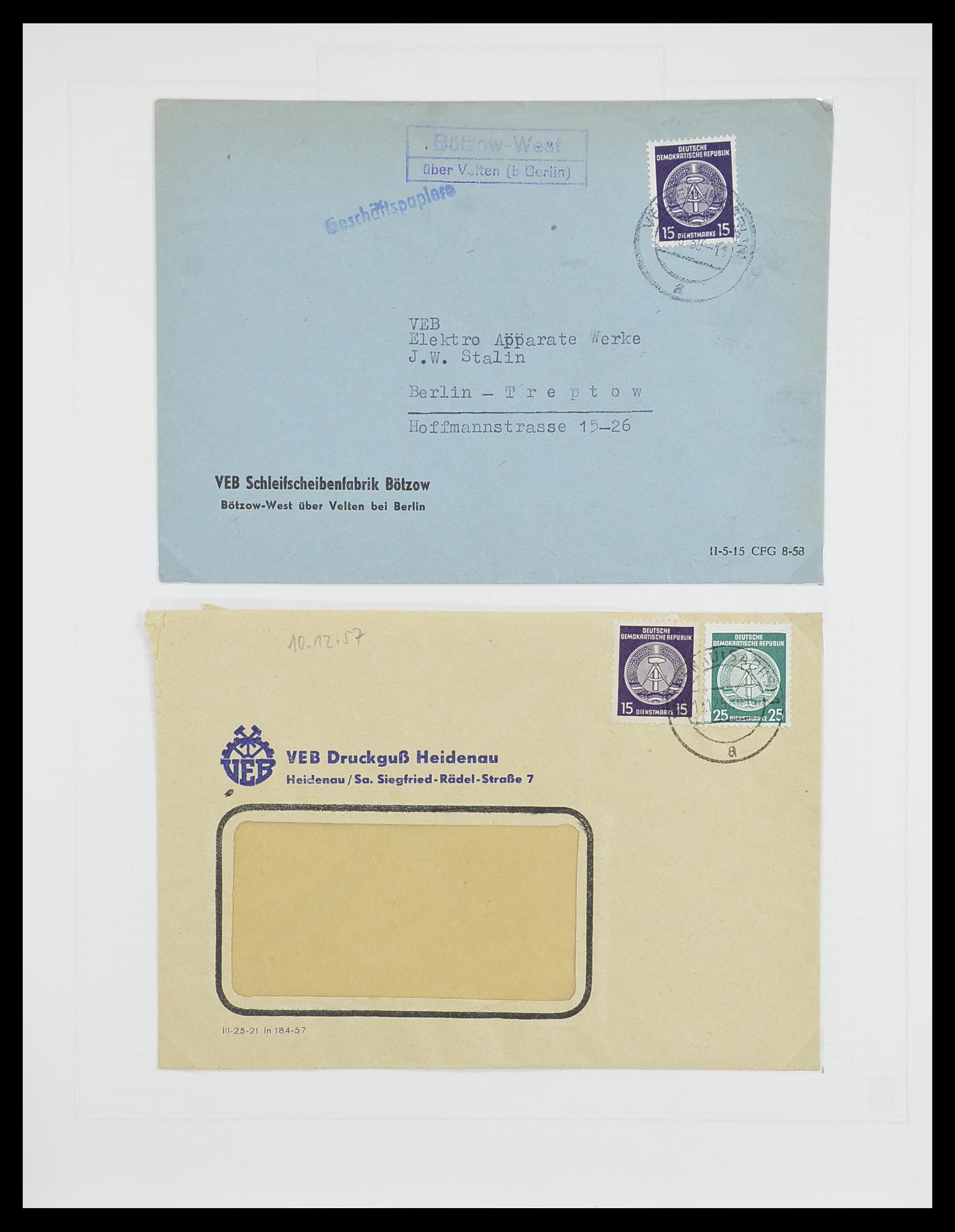 33821 047 - Stamp collection 33821 DDR service.